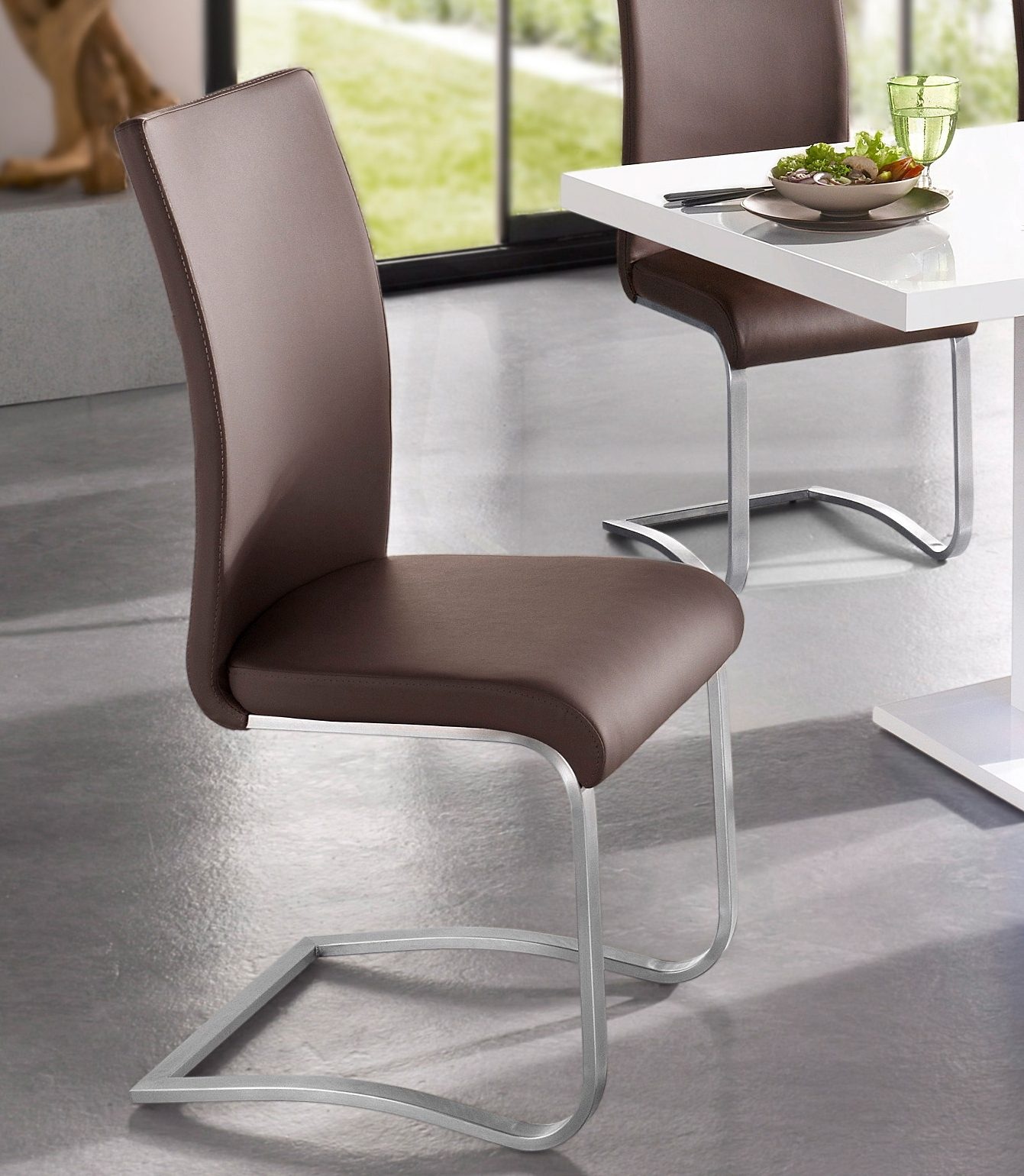 MCA furniture Freischwinger "Arco", (Set), 6 St., Kunstleder, 2er-, 4er-, 6 günstig online kaufen