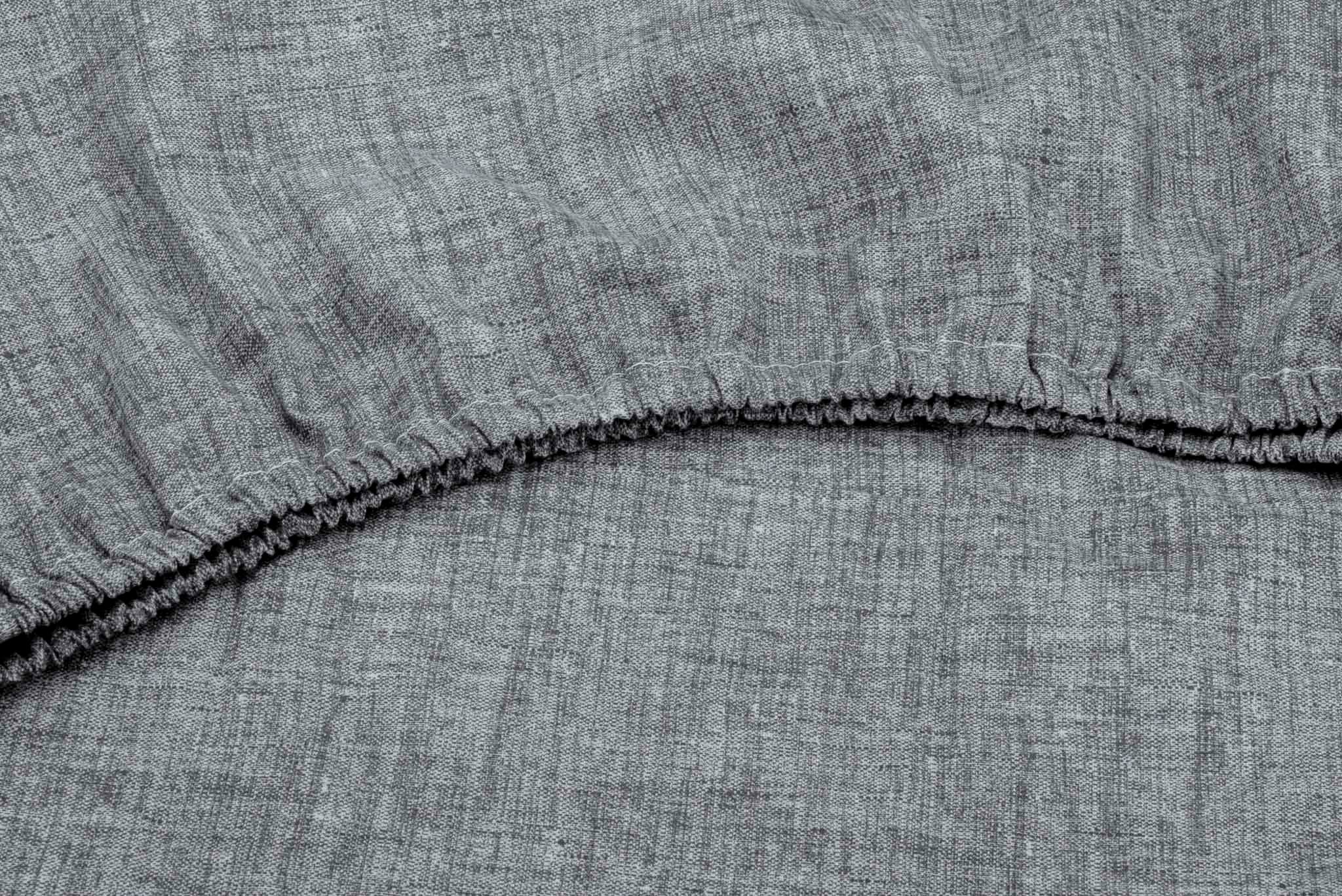 ZO HOME Spannbettlaken »Lino«, Laken aus 100% Baumwolle, Linen-look Print, Betttuch ab 90x200