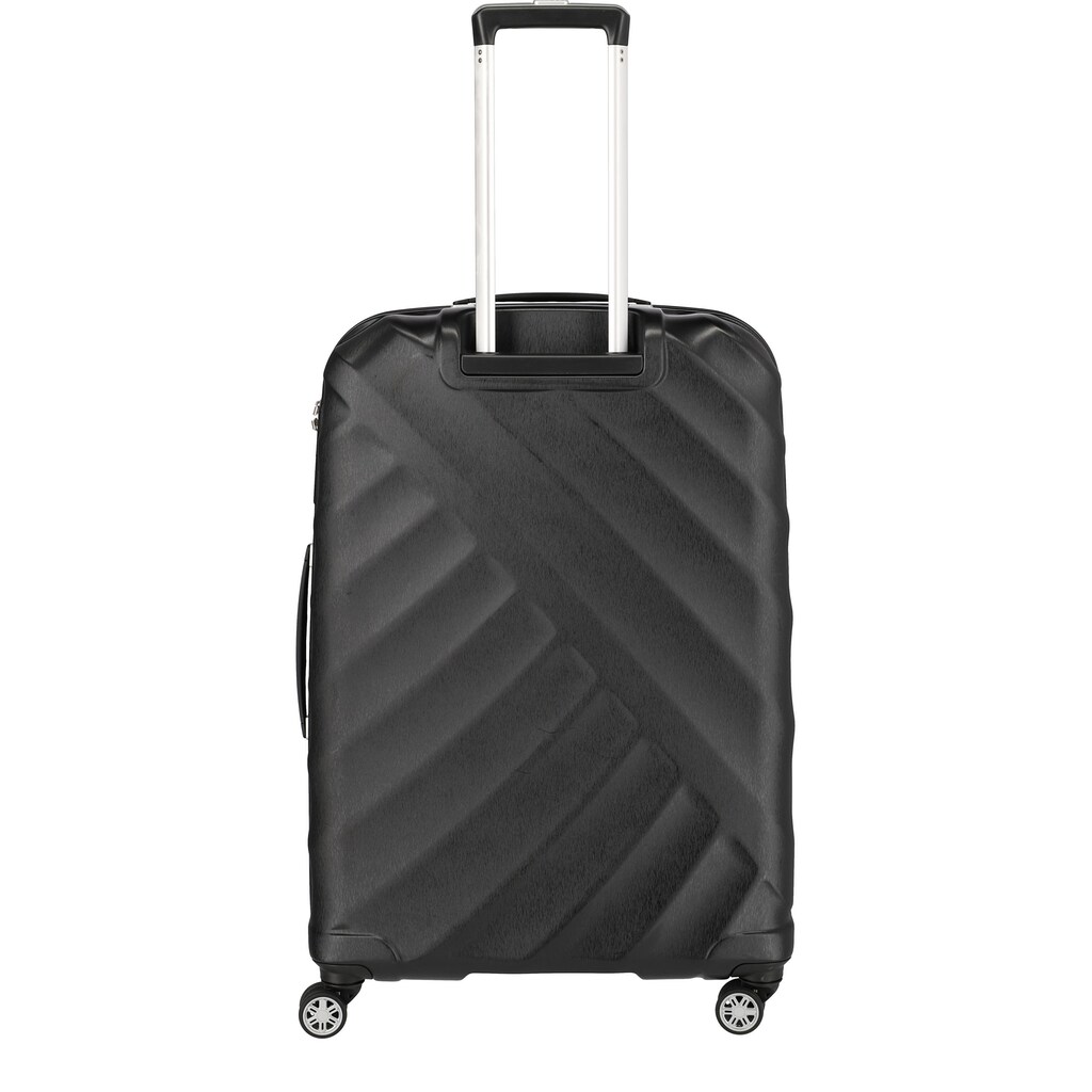 TITAN® Hartschalen-Trolley »Shooting Star, 77 cm, Black/Silver«, 4 Rollen