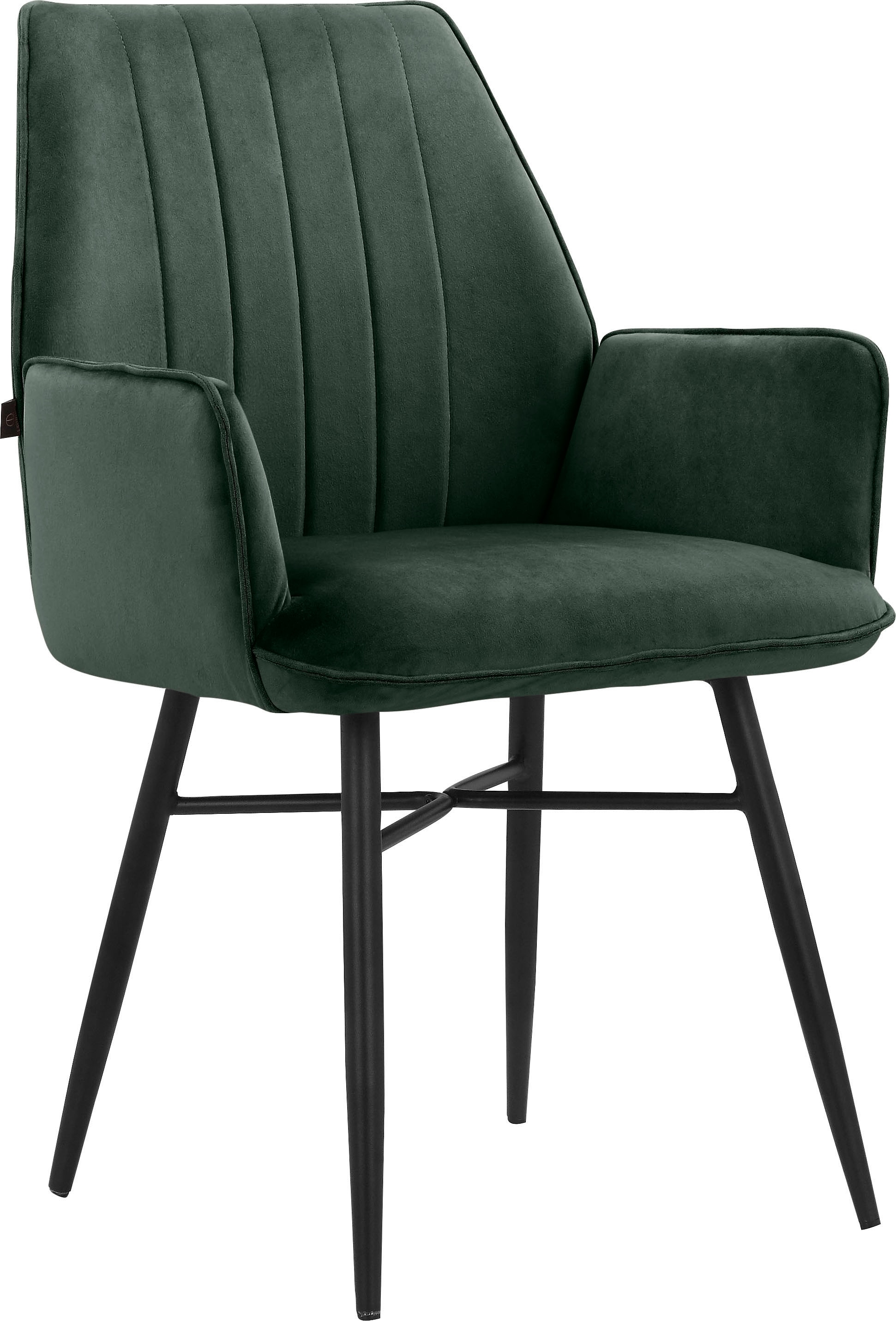 Leonique Esszimmerstuhl "Hrodwyn" () 2 Stk. Veloursstoff Sitz gepolstert, m günstig online kaufen