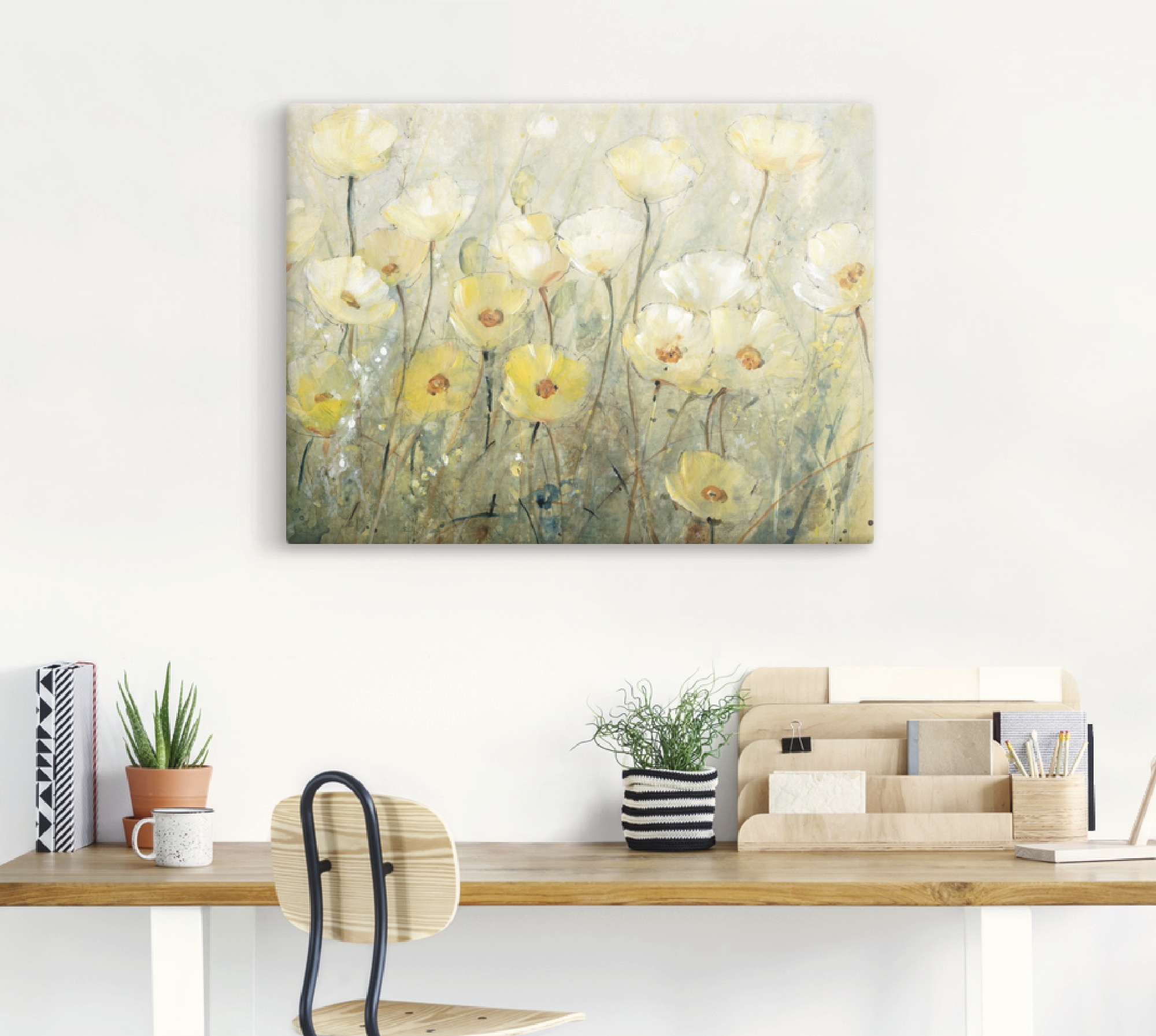 Artland Wandbild "Sommer in voller Blüte II" Blumenwiese 1 Stk. tlg. als Le günstig online kaufen