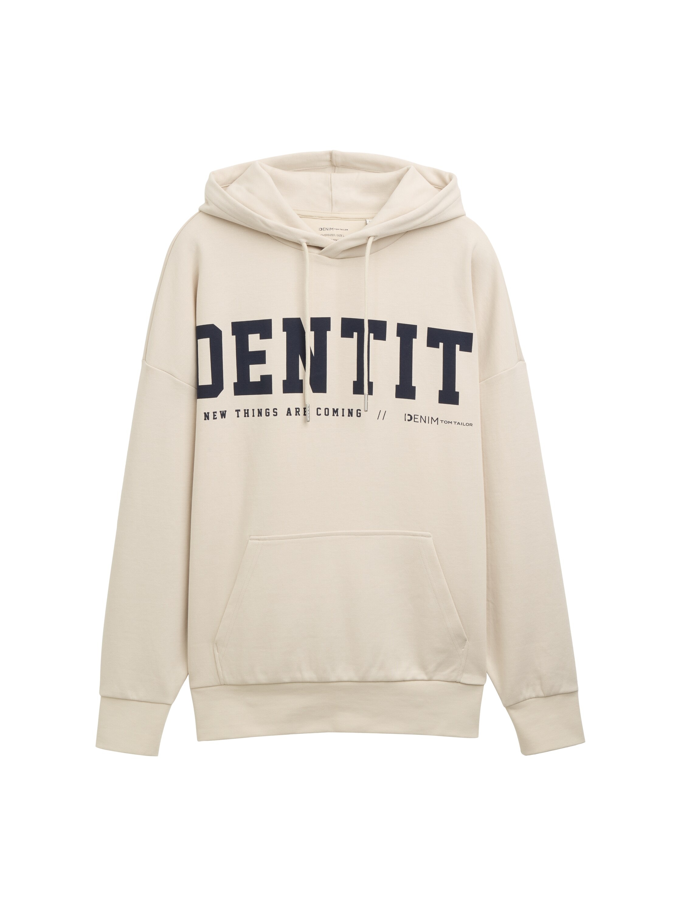 TOM TAILOR Denim Kapuzensweatshirt, mit Statement-Print