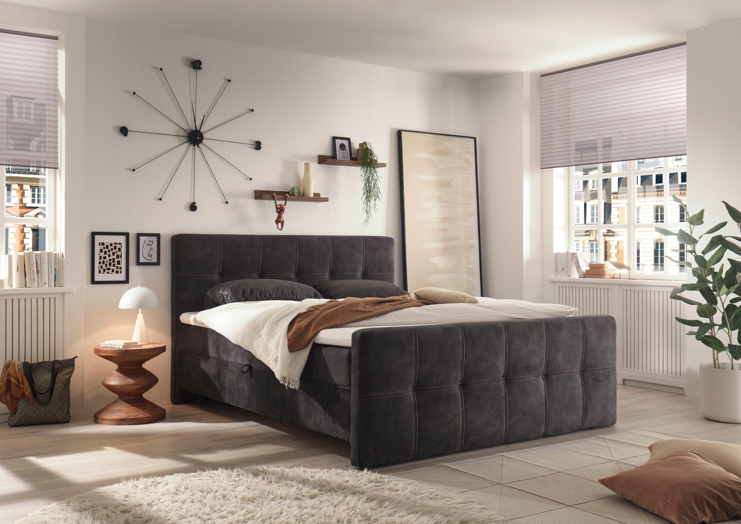 Thumbnail - ED EXCITING DESIGN Boxbett "Valetta" mit Bettkasten, inkl. Topper