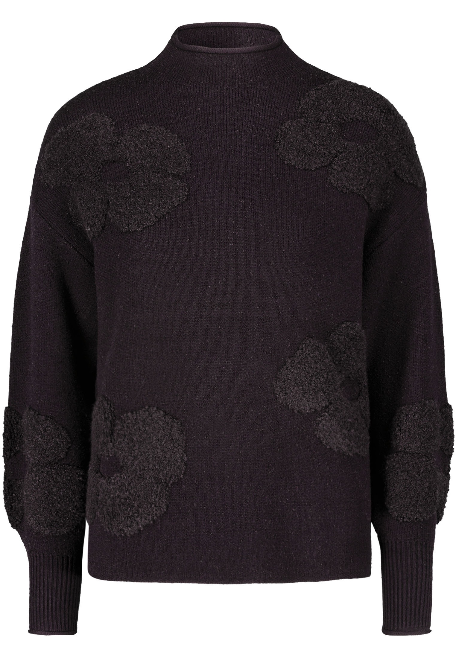 Zero Strickpullover »zero Pullover florales Strukturmuster«, weiteres Detail