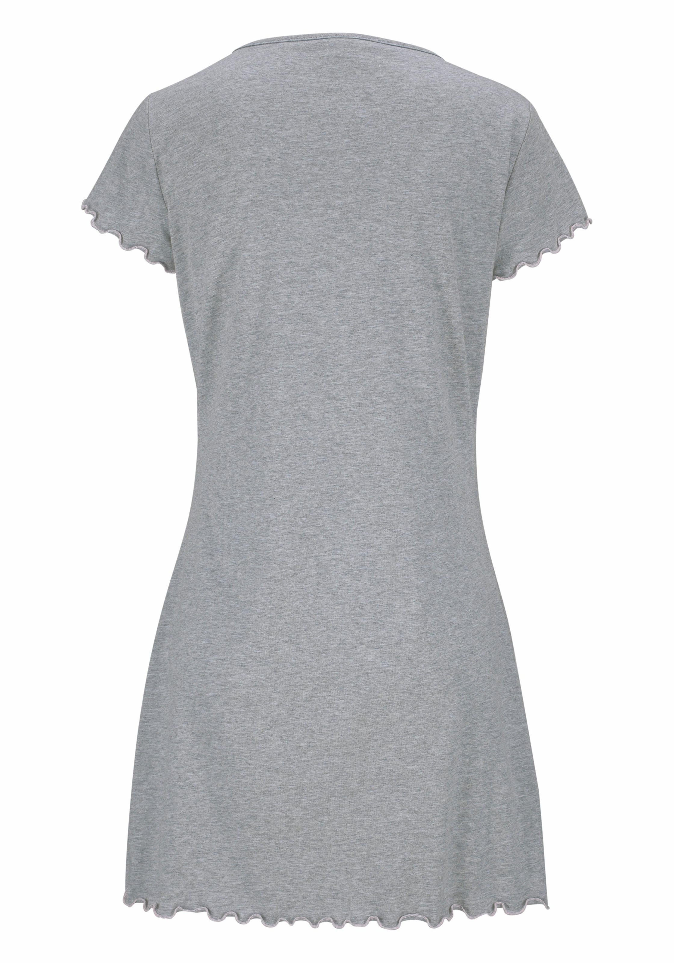 Thumbnail - Peanuts Nachthemd 1-teilig, mit Snoopy-Print und Kräuselsäumen