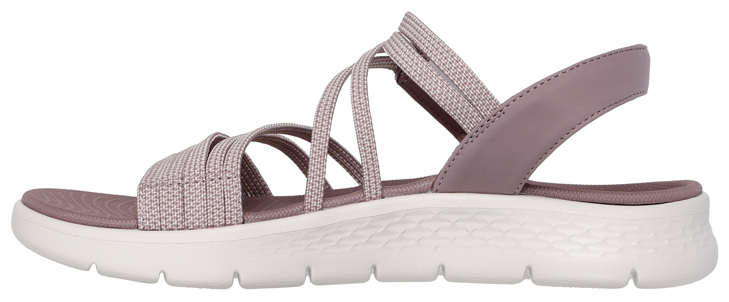 Skechers Sandale »GO WALK FLEX SANDAL«, Schlupfschuh, Sommerschuh, Plateausandale mit Goga Mat Fußbett