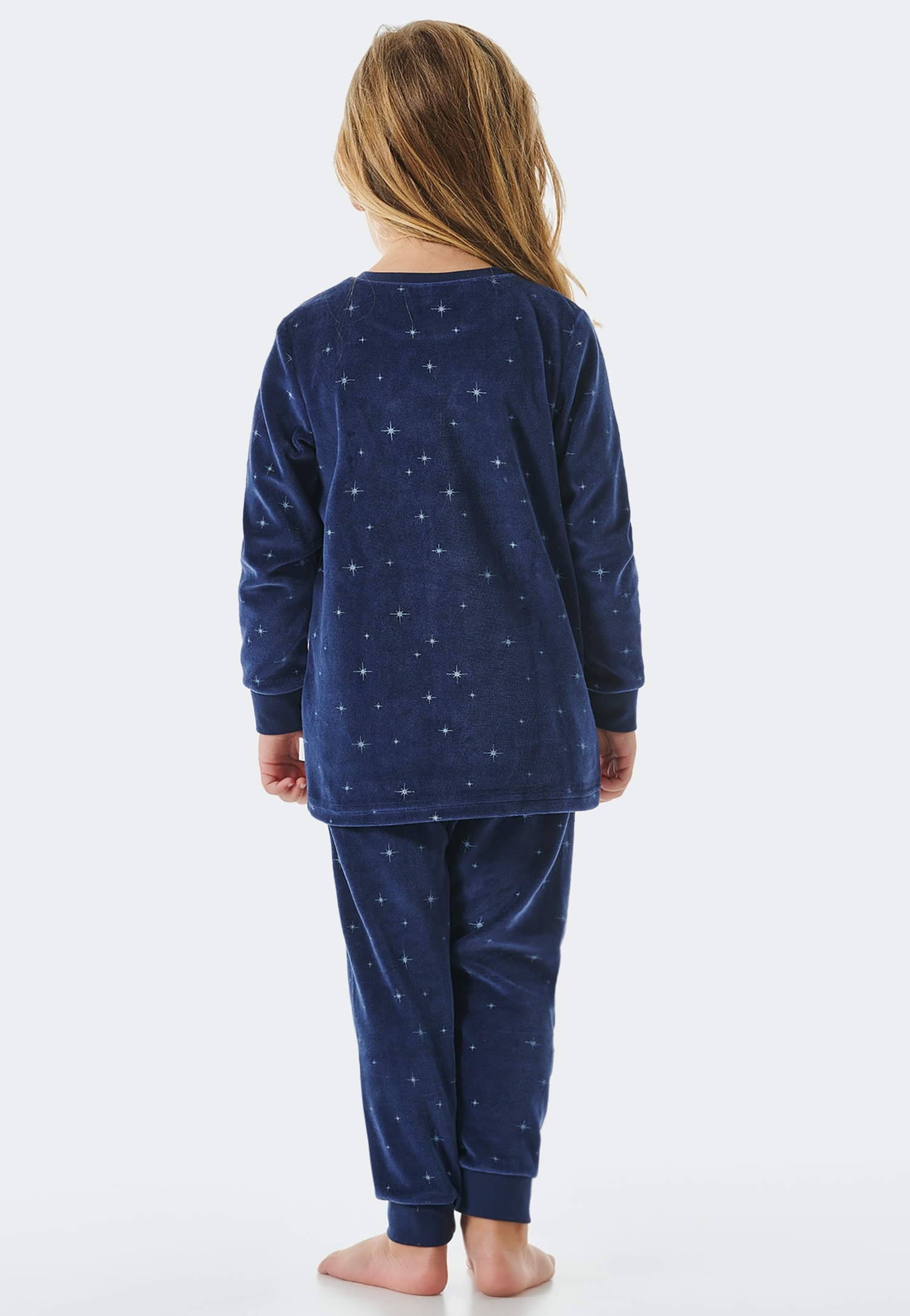 Schiesser Pyjama »"Girls World"«, (2 tlg.), mit traumhaftem Sternen-Allover in Aqua