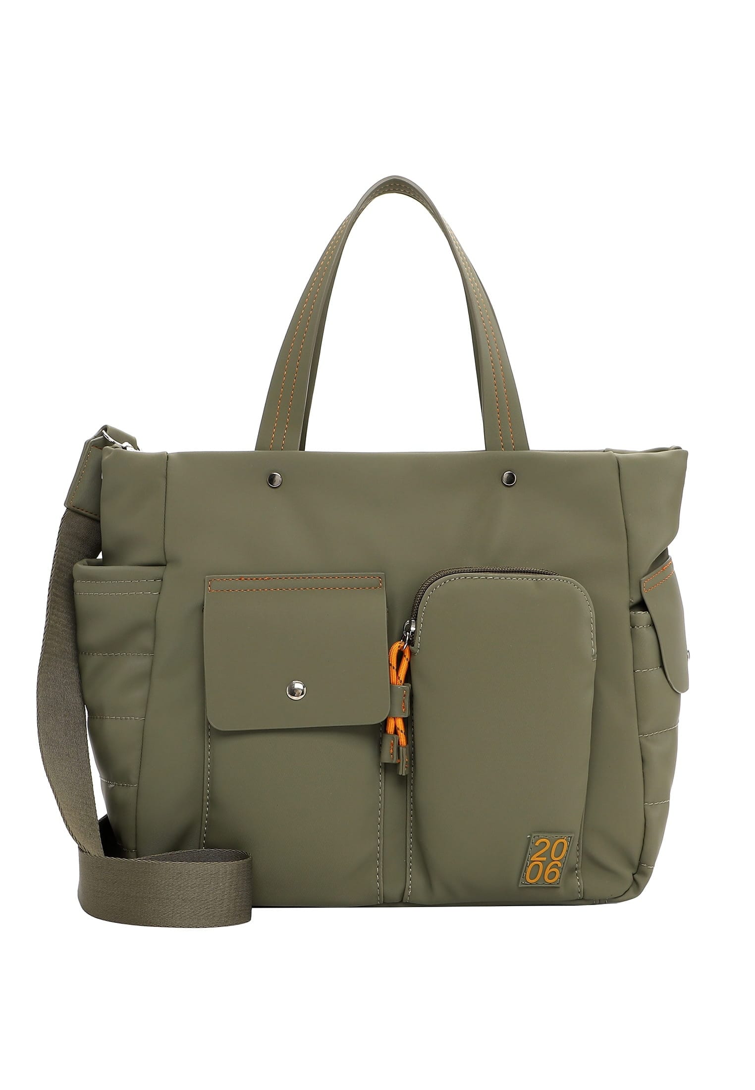 EMILY & NOAH Damen Shopper "Shopper E&N Joeline", grün, Polyurethan, Taschen