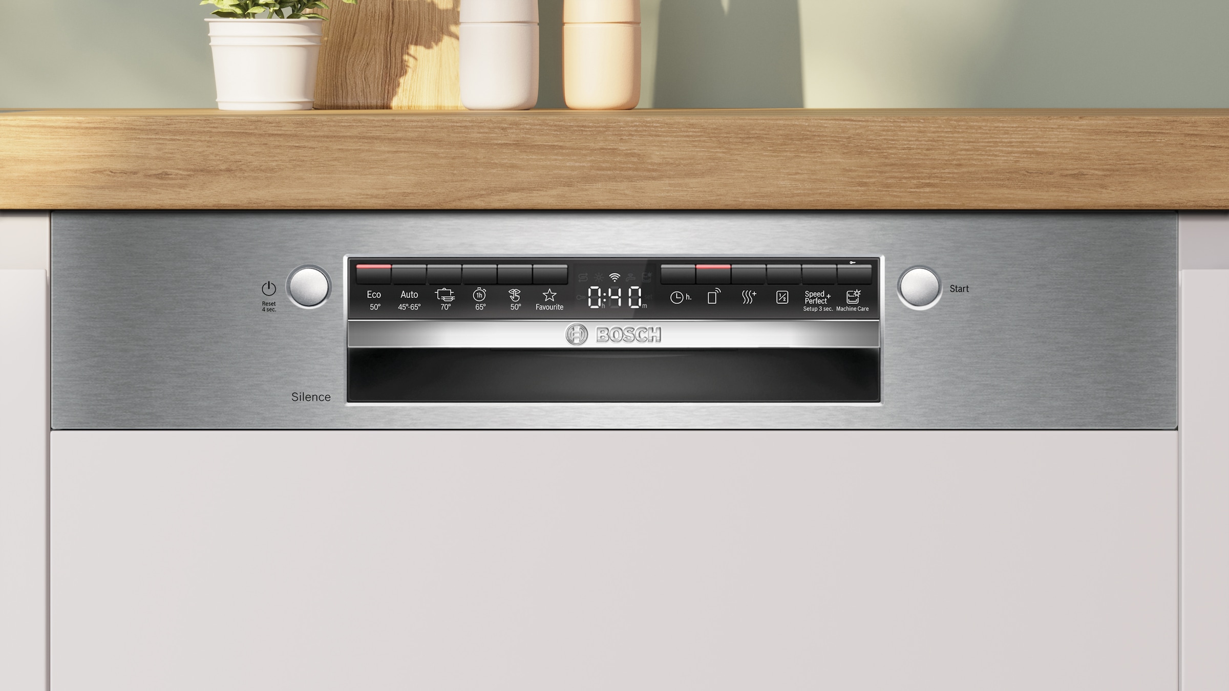 BOSCH teilintegrierbarer Geschirrspüler Serie 4 »SMI4HTS00E«, 13 Maßgedecke