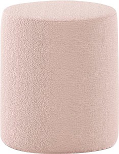 Vipack Polsterhocker »Moon«, (Made in Europe), als Sitzgelegenheit o. Nachttisch, 41 cm ∅, Bouclé Stoff, in 4 Farben
