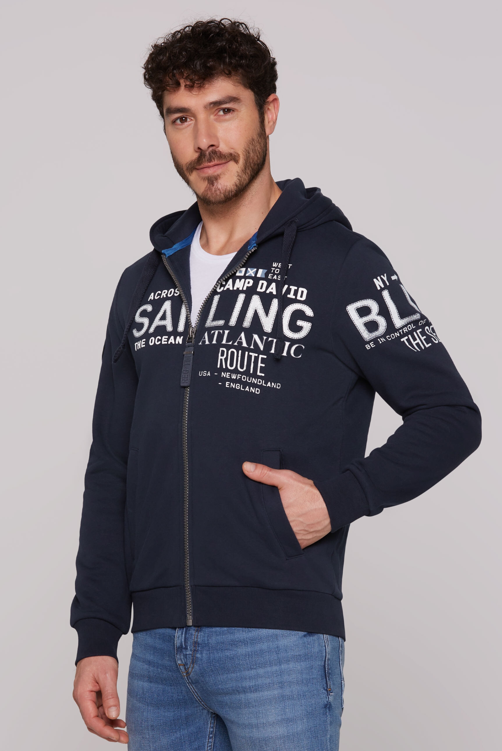 CAMP DAVID Kapuzensweatjacke, mit weicher Innenseite günstig online kaufen