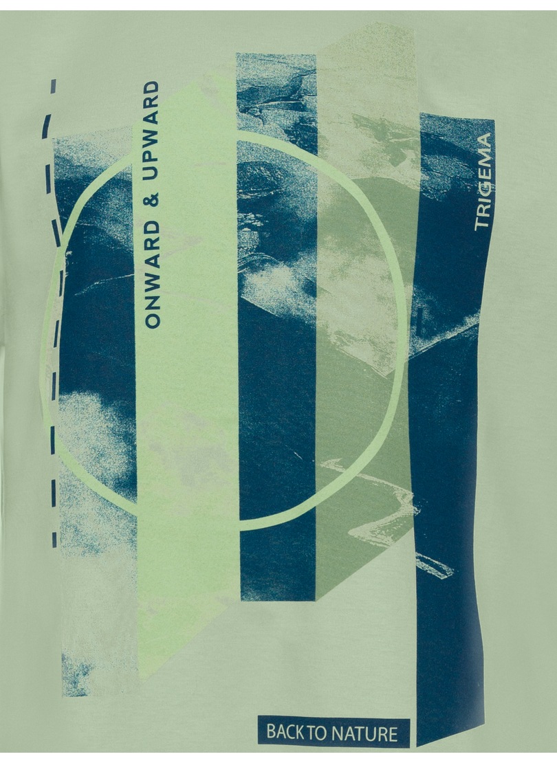 Trigema T-Shirt »TRIGEMA T-Shirt mit modischem Printmotiv«, (1 tlg.)