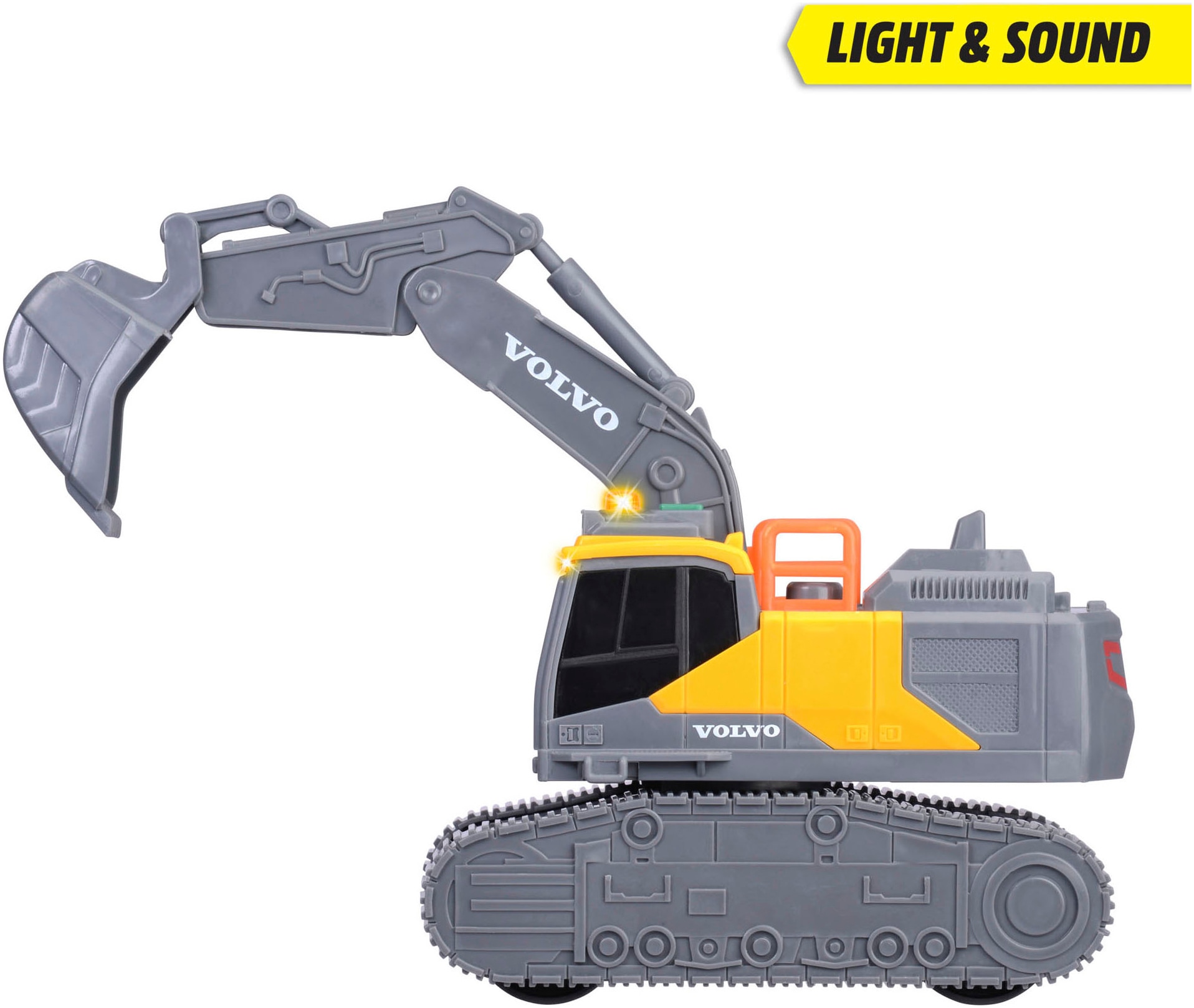 Dickie Toys Spielzeug-Bagger »Volvo Tracked Excavator«, mit Licht und Sound
