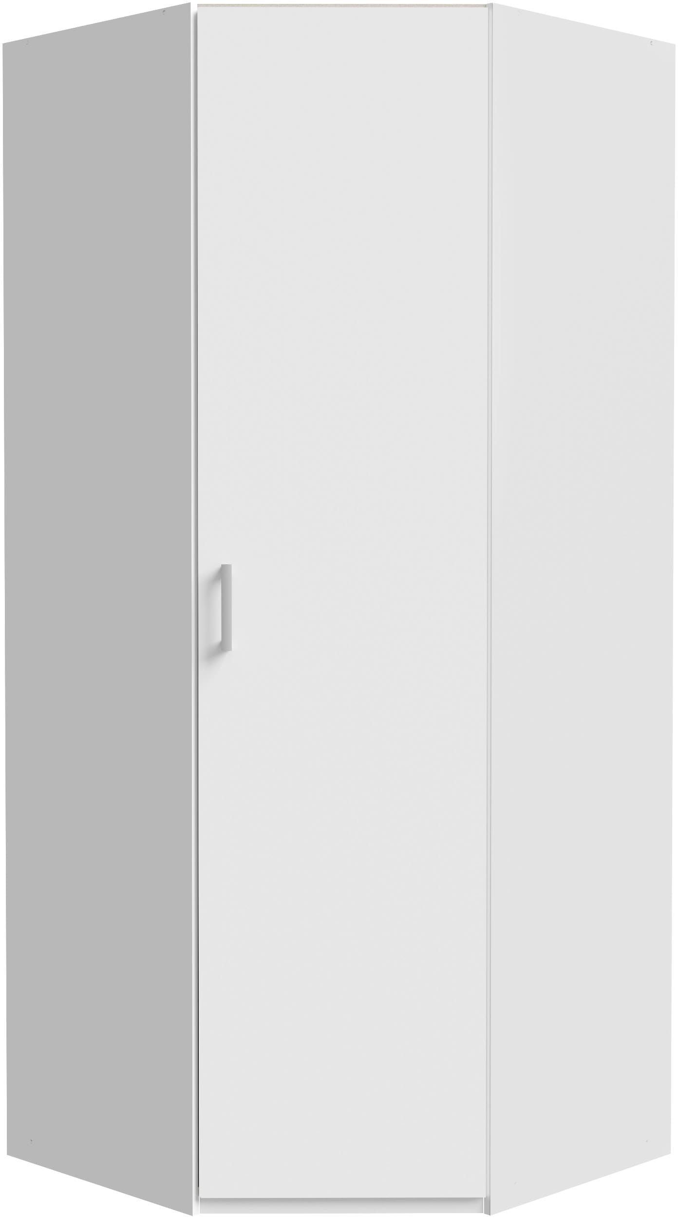 FORTE Eckkleiderschrank, Eckkleiderschrank, Stauraum, Aufsatz optional bestellbar