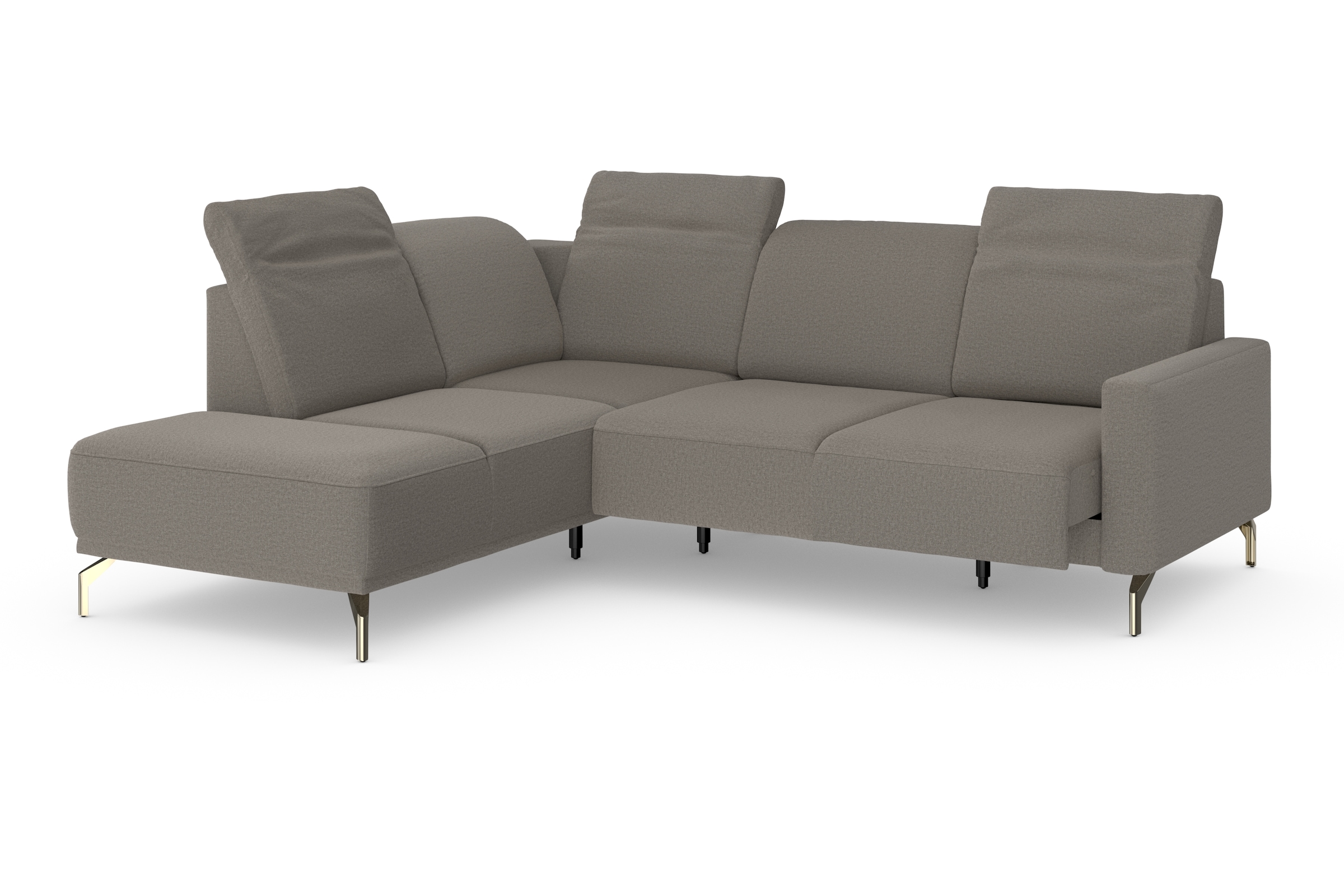 sit&more Ecksofa »Bailando L-Form«, wahlweise mit Kopfteilverstellung und Vorziehsitz, motorisch