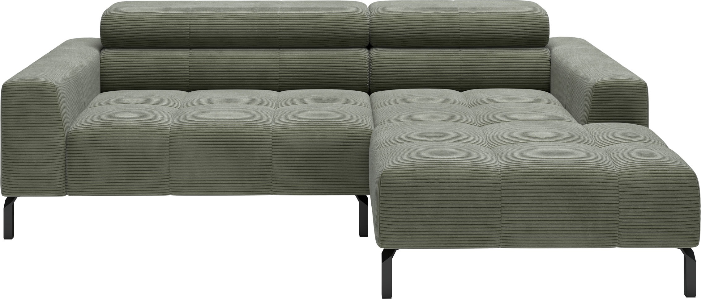 Home affaire Ecksofa »Ecksofa Claya, L-Form, Kopfteilverstellung, Breite 223 cm«, Moderne Steppung, weicher Polsteraufbau & saugroboterfreundliche Höhe