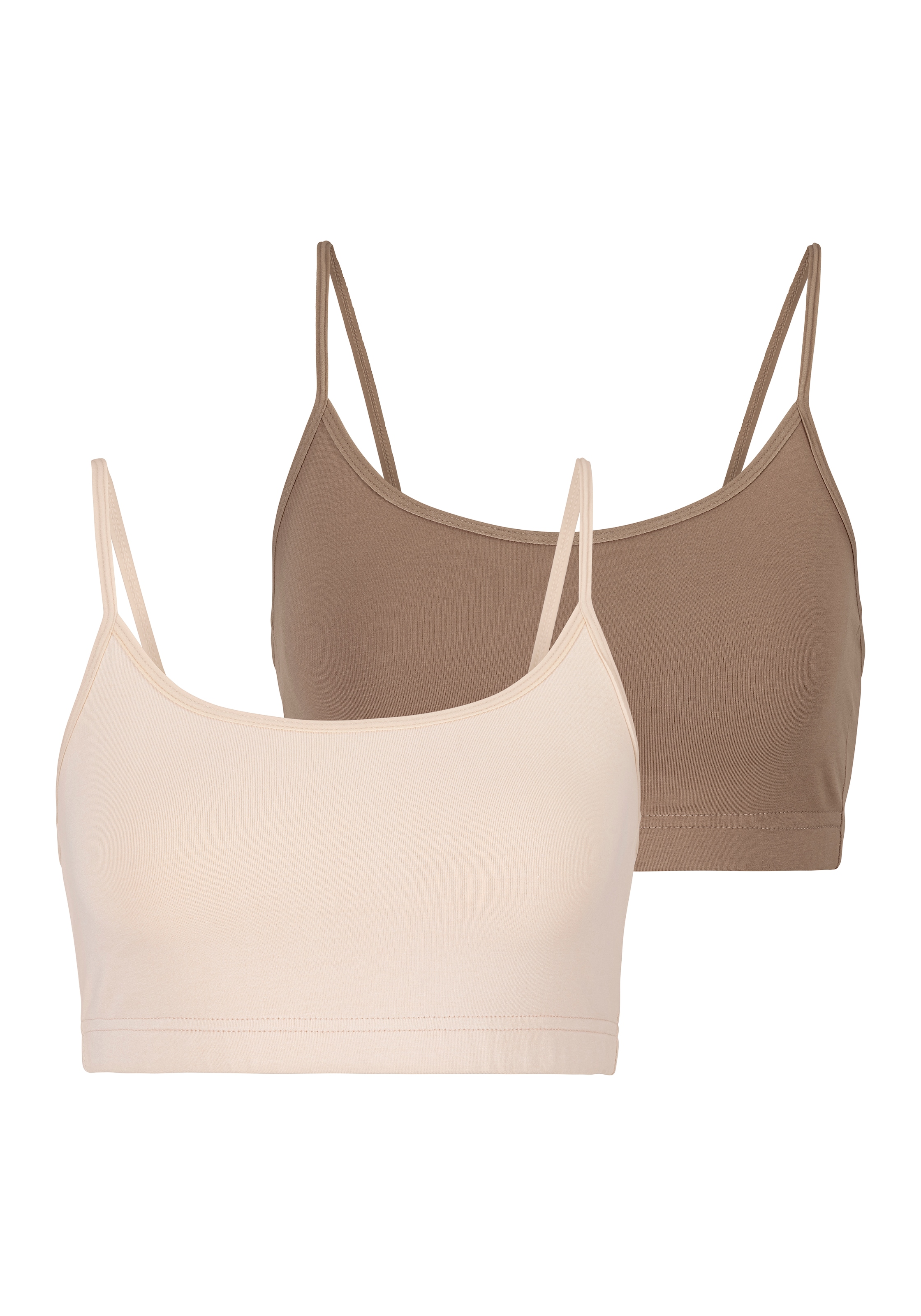LASCANA Bustier 2er-Pack, aus elastischer Baumwolle günstig online kaufen