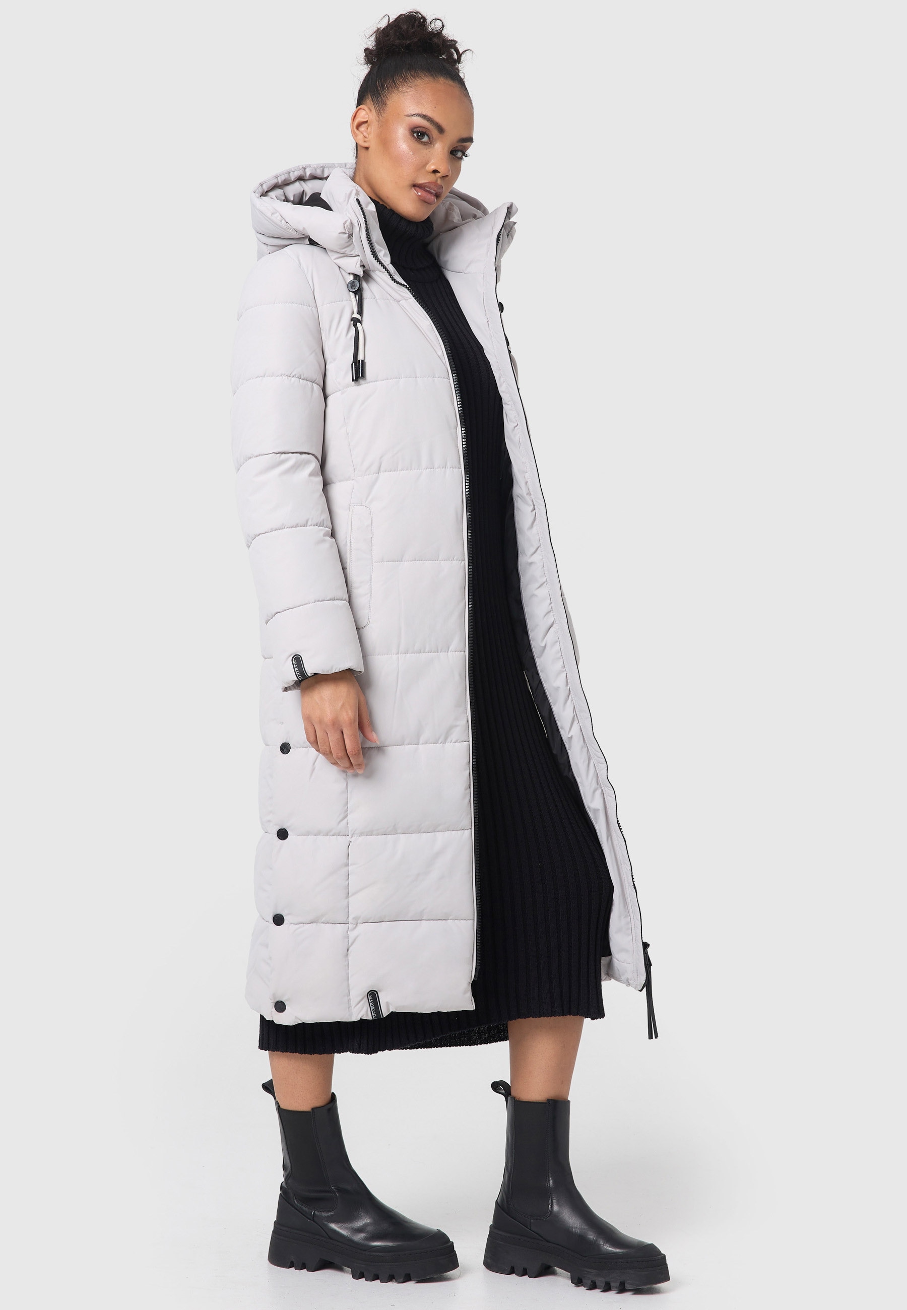 Marikoo Winterjacke "Nadeshikoo XIV", extra langer Winter Mantel gesteppt günstig online kaufen