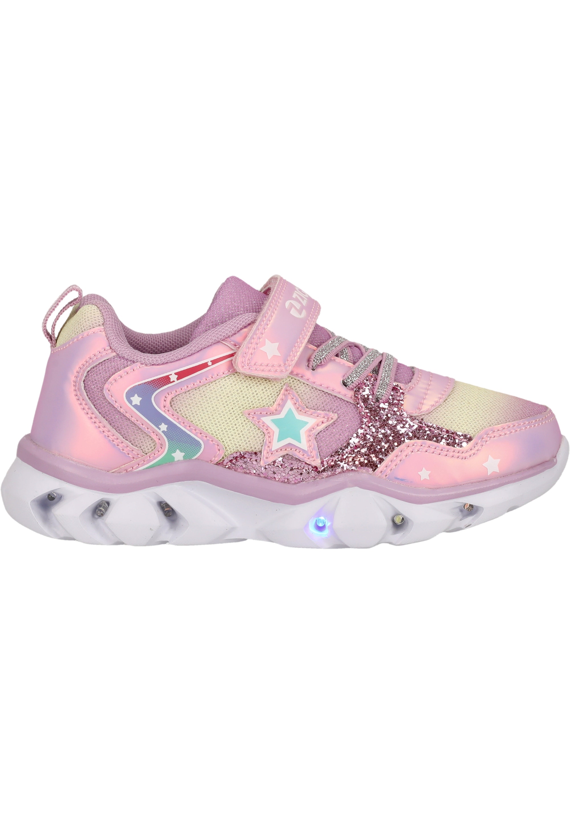 ZIGZAG Sneaker »Saserta«, im stylischen Metallic-Design mit aufleuchtender Sohle