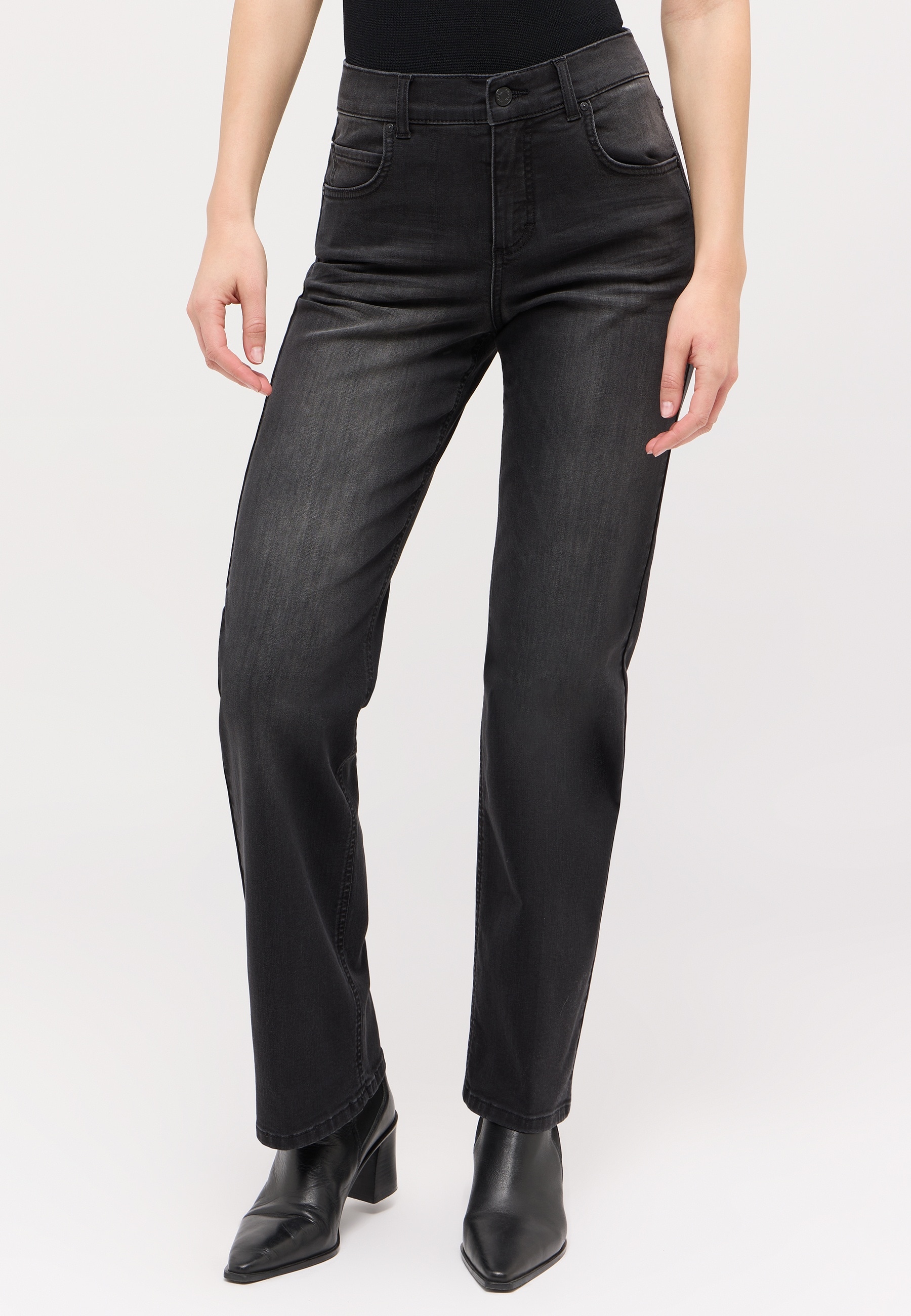 ANGELS Stretch-Jeans "LARA" weite Passform, aus Baumwollmischung, mit Metal günstig online kaufen