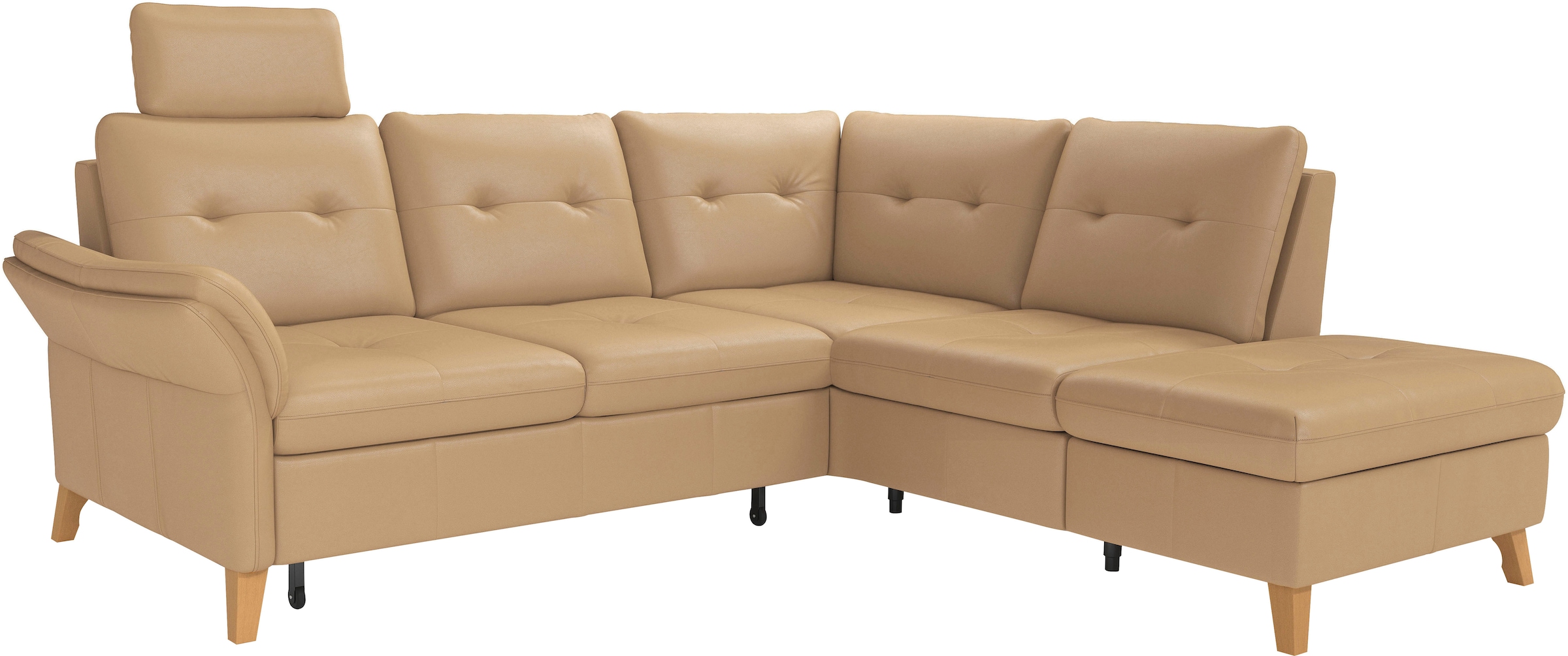 sit&more Ecksofa »Göteborg«, inkl. Sitztiefenverstellung, wahlweise mit Bettfunktion & Bettkasten