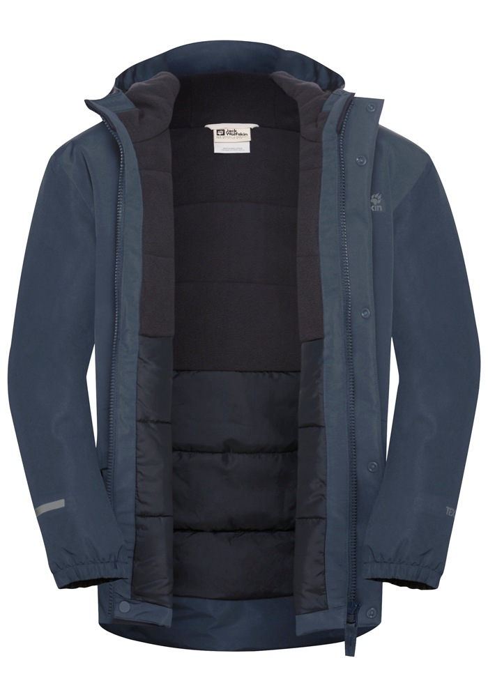 Jack Wolfskin Outdoorjacke »CANVEY JKT KIDS«, mit Kapuze