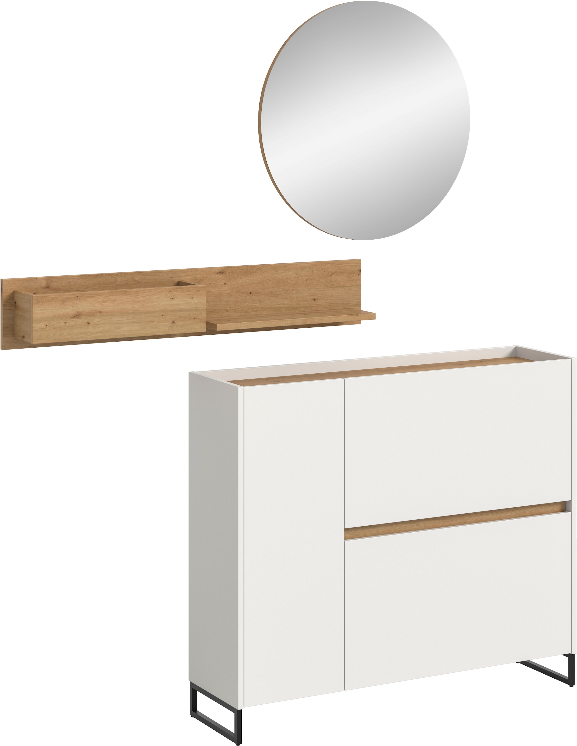 INOSIGN Garderoben-Set "EVRID, 3-teilig, Breite 140 cm, individuell stellba günstig online kaufen