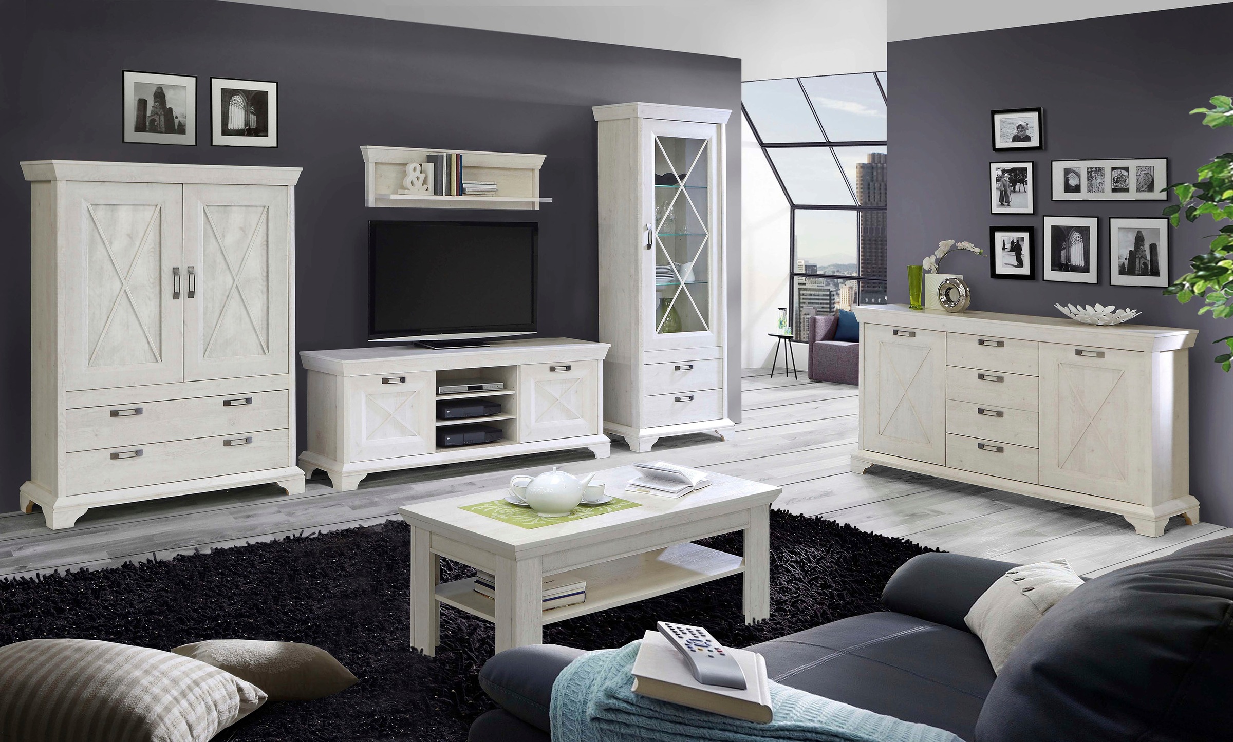 FORTE Highboard »Kashmir«, Breite 123 cm