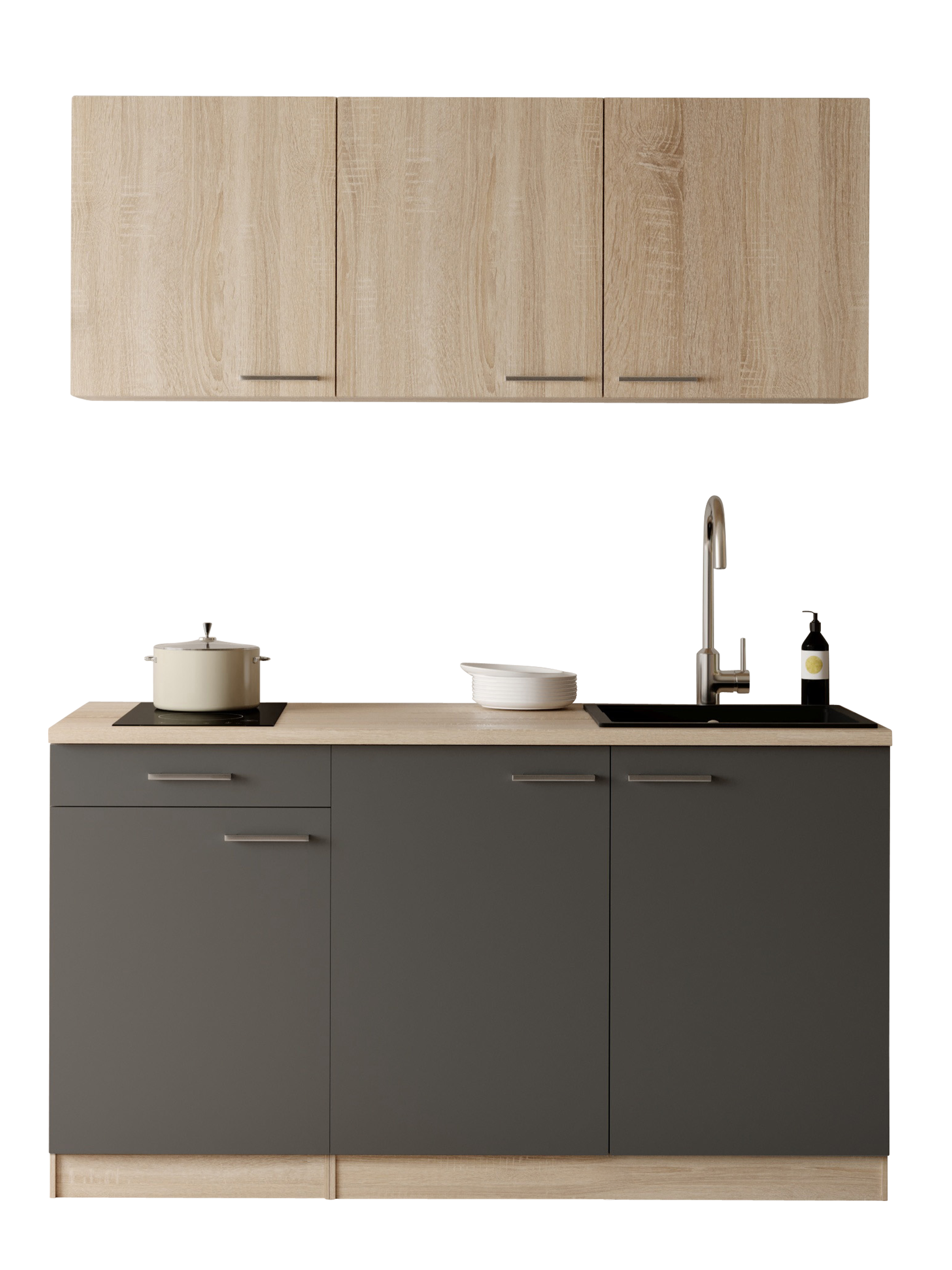 RESPEKTA "Ingrid" zerlegt, wahlweise mit Kühlschrank, Soft-Close-Funktion, Breite 150 cm