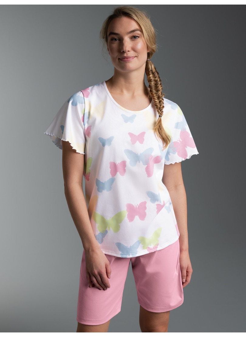 Trigema Schlafanzug »TRIGEMA Pyjama mit Allover-Druck "Schmetterlinge"« 1