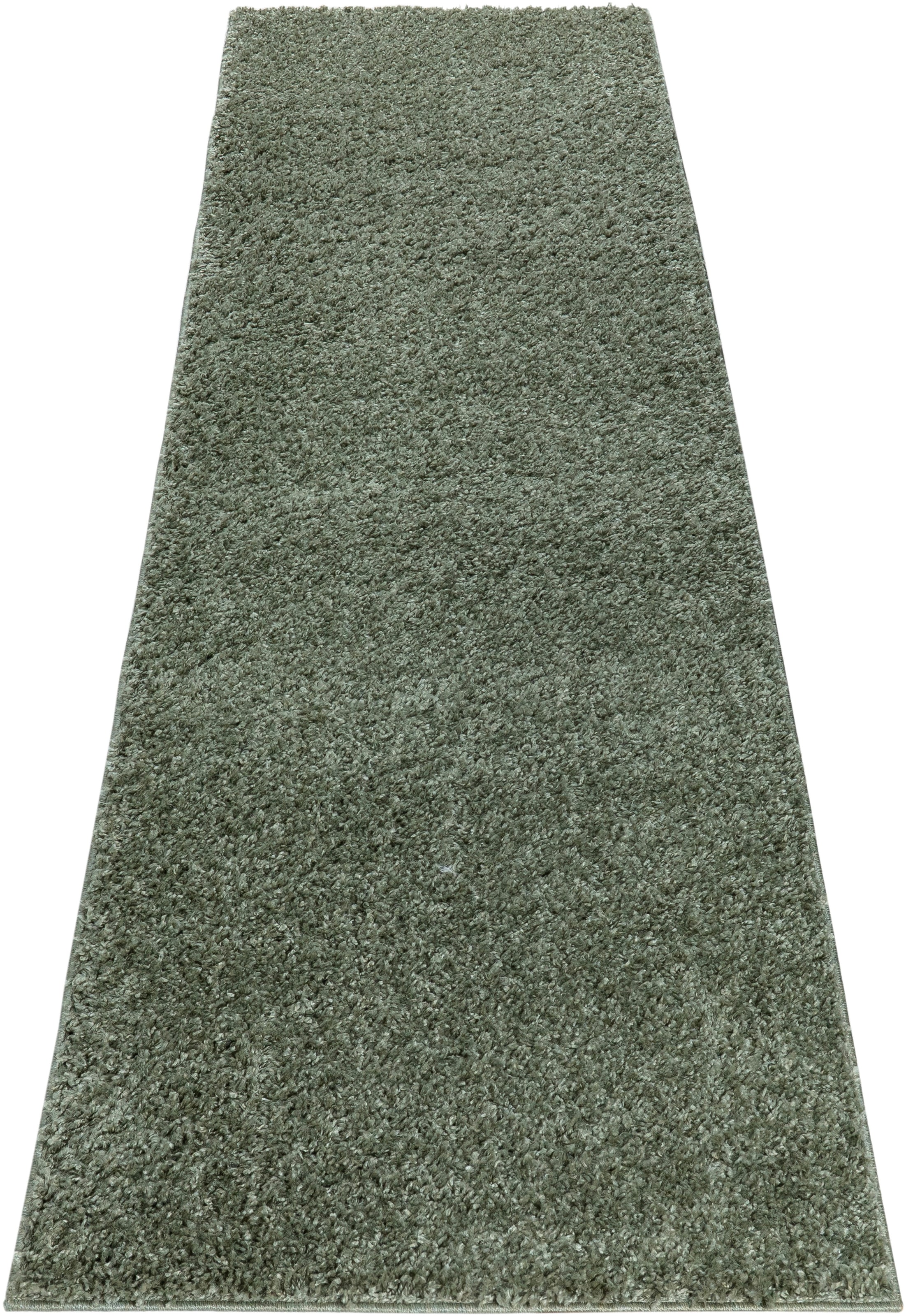 Bruno Banani Läufer »Shaggy Soft«, rechteckig, 30 mm Höhe, Läufer, Brücke, gewebt, Uni-Farben, besonders weich