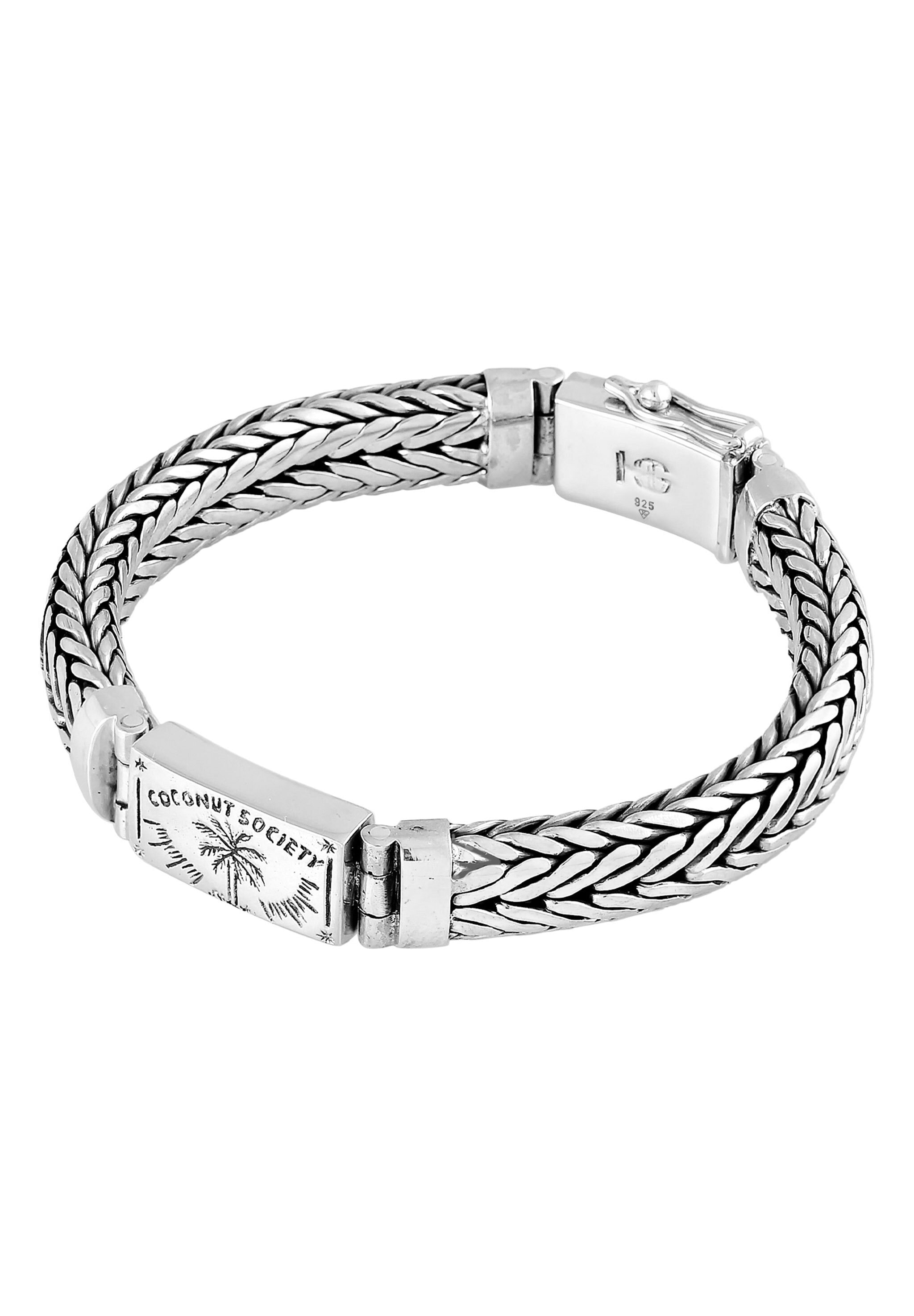 HAZE & GLORY Armkette »Armband Zopfglieder - Coconut Society 925 Silber«