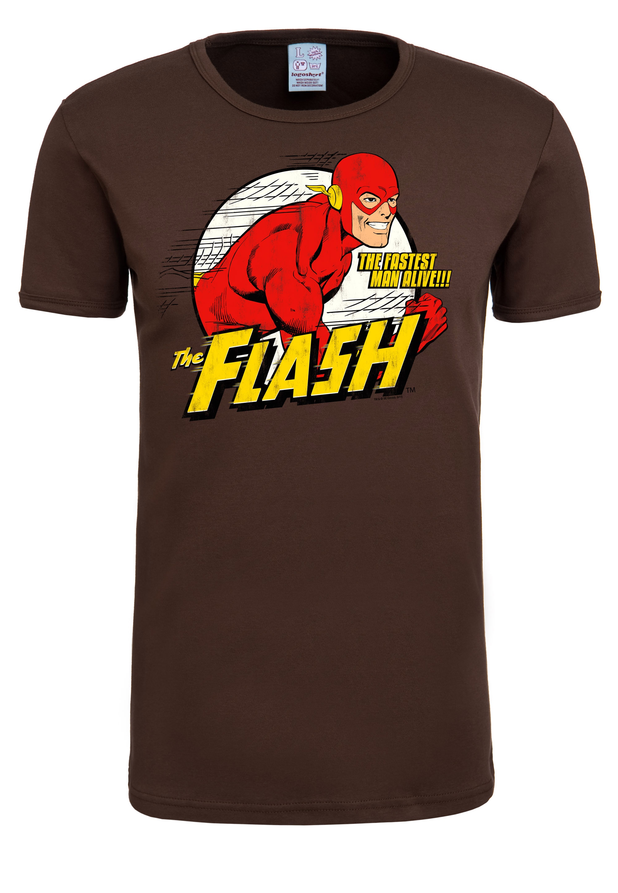 LOGOSHIRT T-Shirt "The Fastest Man Alive", mit tollem The Flash-Print günstig online kaufen