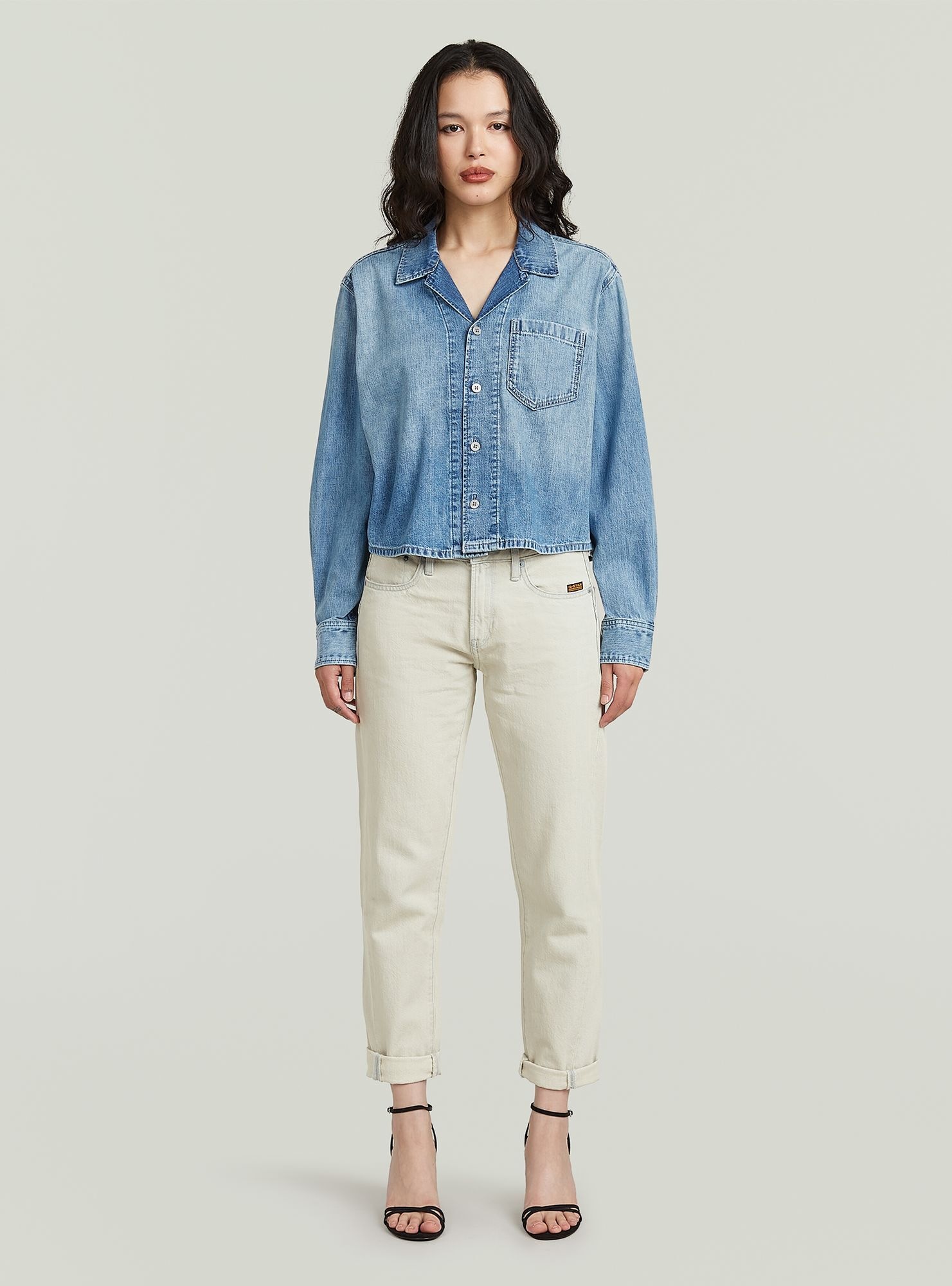 G-STAR Langarmshirt »Resort Boxy Relaxed Shirt«