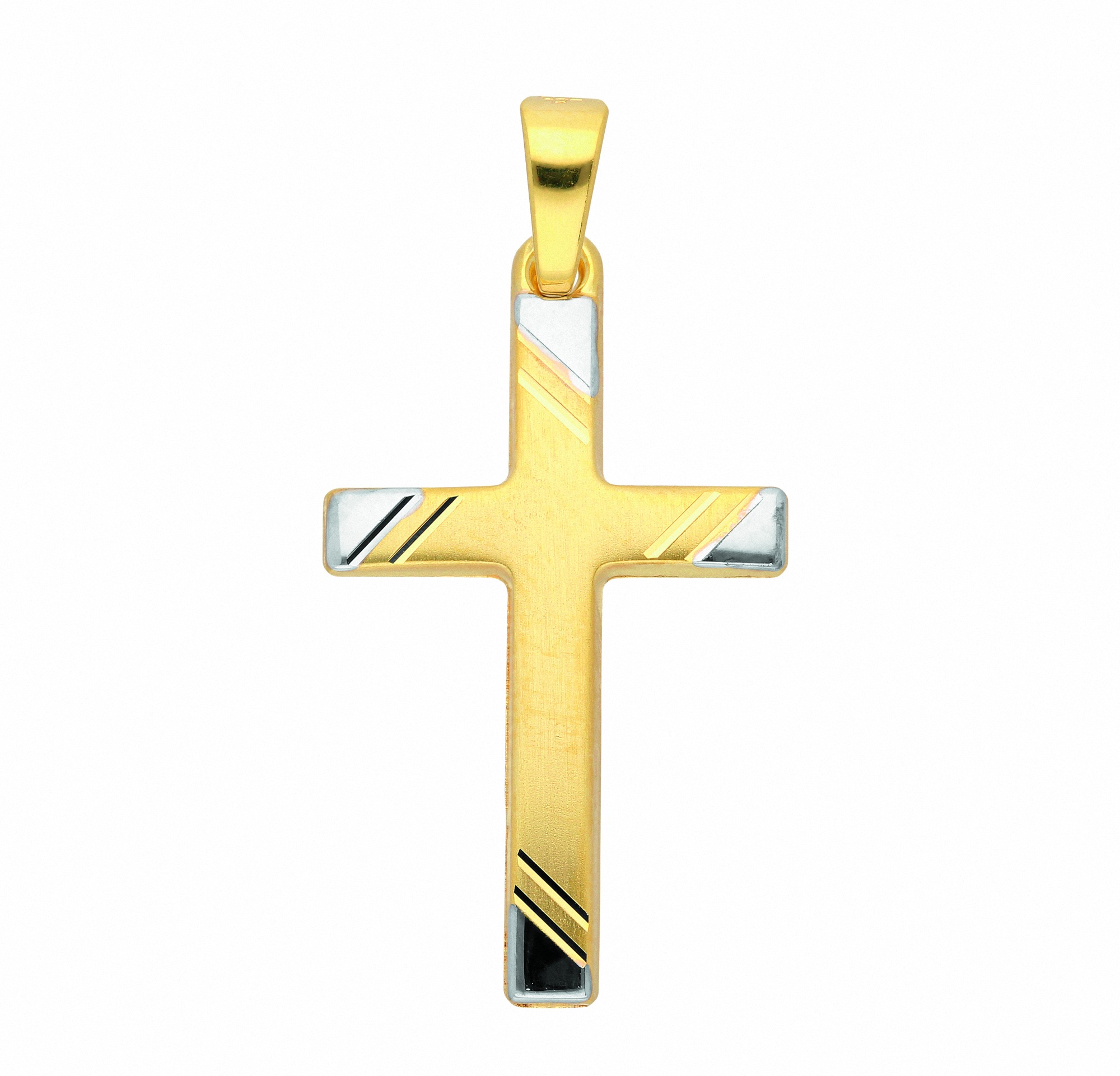 ADELIA ́S Damen Kettenanhänger "Damen & Herren 333 Gold Kreuz Anhänger", Damen, Gelbgold 333 Gold, gold, Gelbgold 333, Gold, Schmuckanhänger,