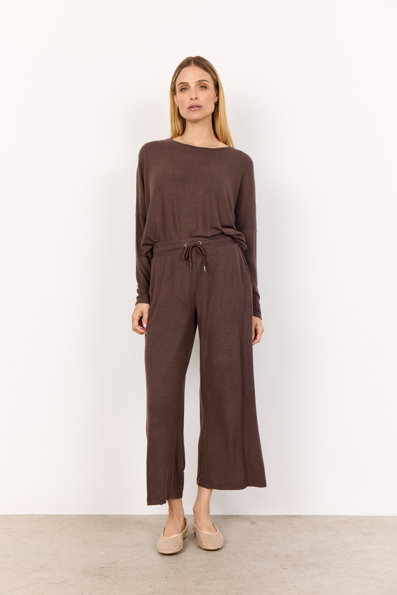 soyaconcept Rundhalsshirt "SC-BIARA 1", bequemer Pullover, elastische Visko günstig online kaufen