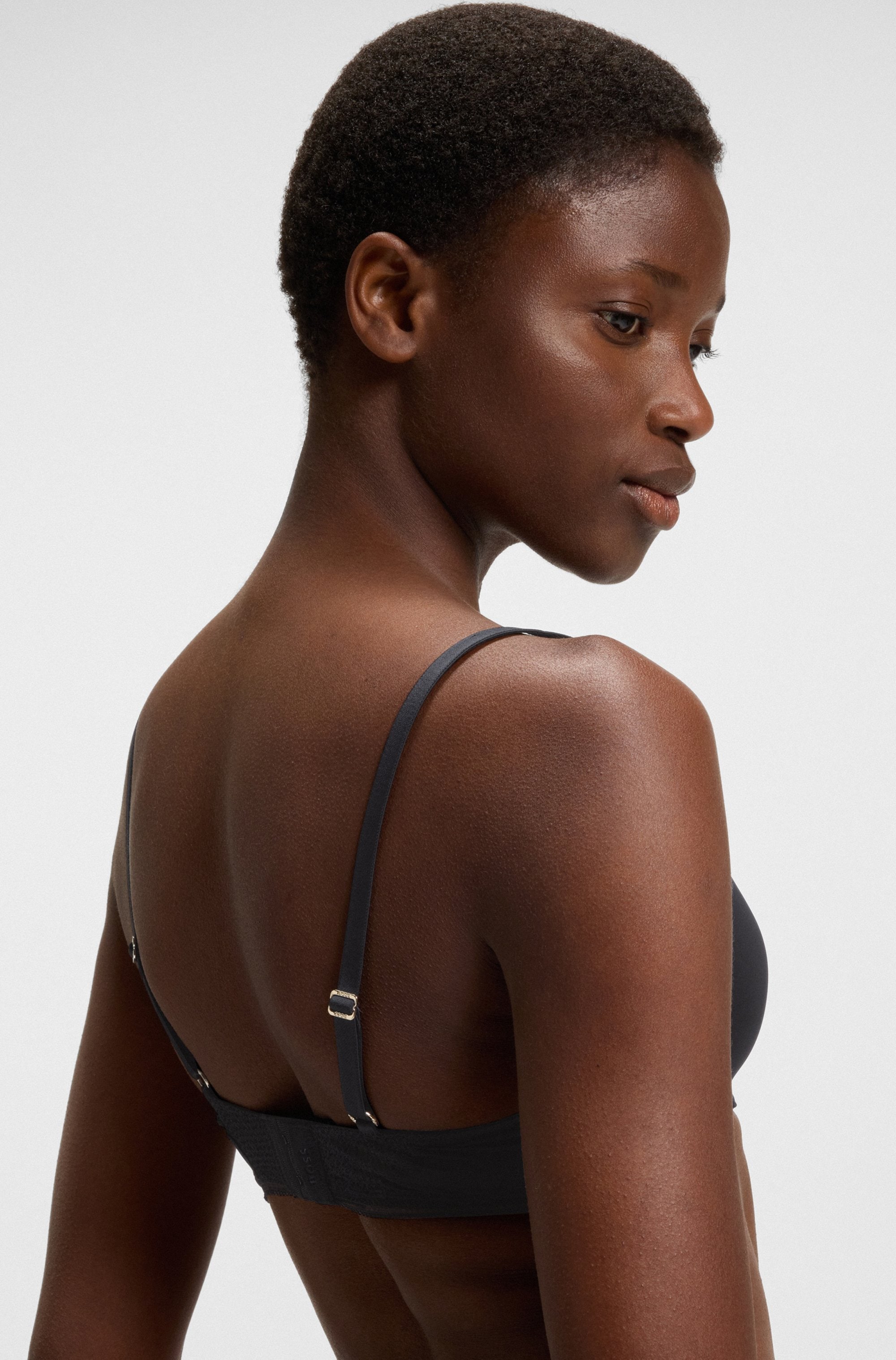 BOSS Bügel-BH »DEMI_B.PURE« aus Mikrofaser mit Einsätzen aus Spitze