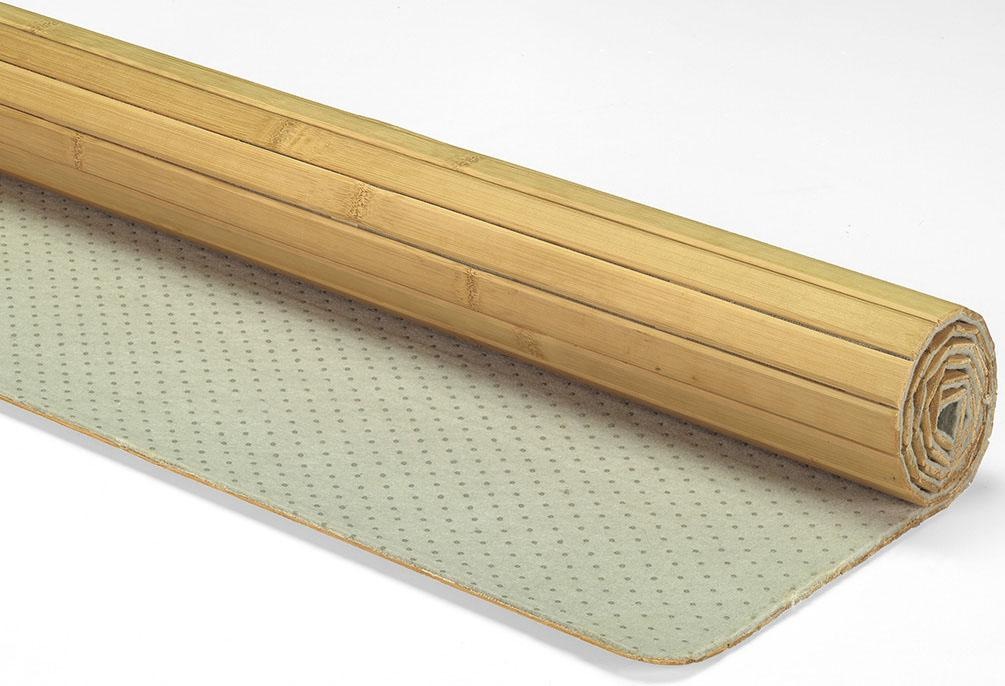 Kleine Wolke Badematte »Bambus Holzmatte«, rutschhemmend beschichtet, fußbodenheizungsgeeignet, 100% Bambus