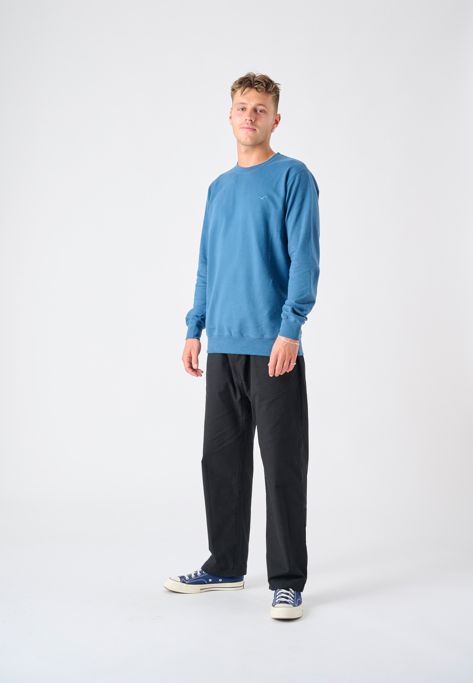 Cleptomanicx Sweatshirt »Ligull«, mit kleiner Möwen-Stickerei
