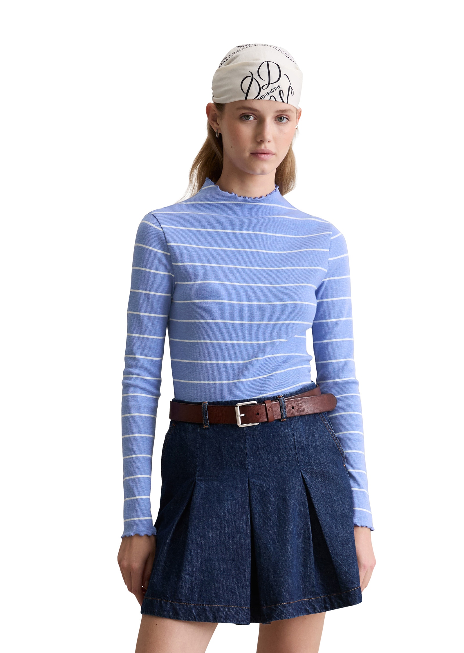 Marc OPolo DENIM Langarmshirt "aus Organic Cotton-Stretch-Jersey" günstig online kaufen