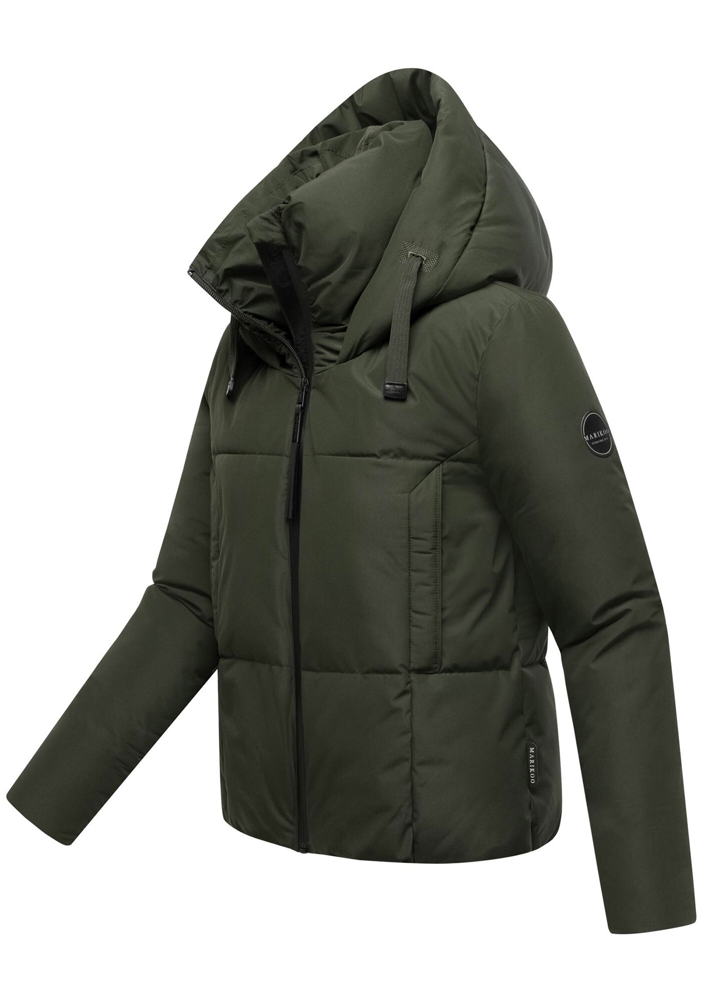 Marikoo Winterjacke »Ninikaa«, kurze Winter Jacke mit extra hohem Windschutzkragen