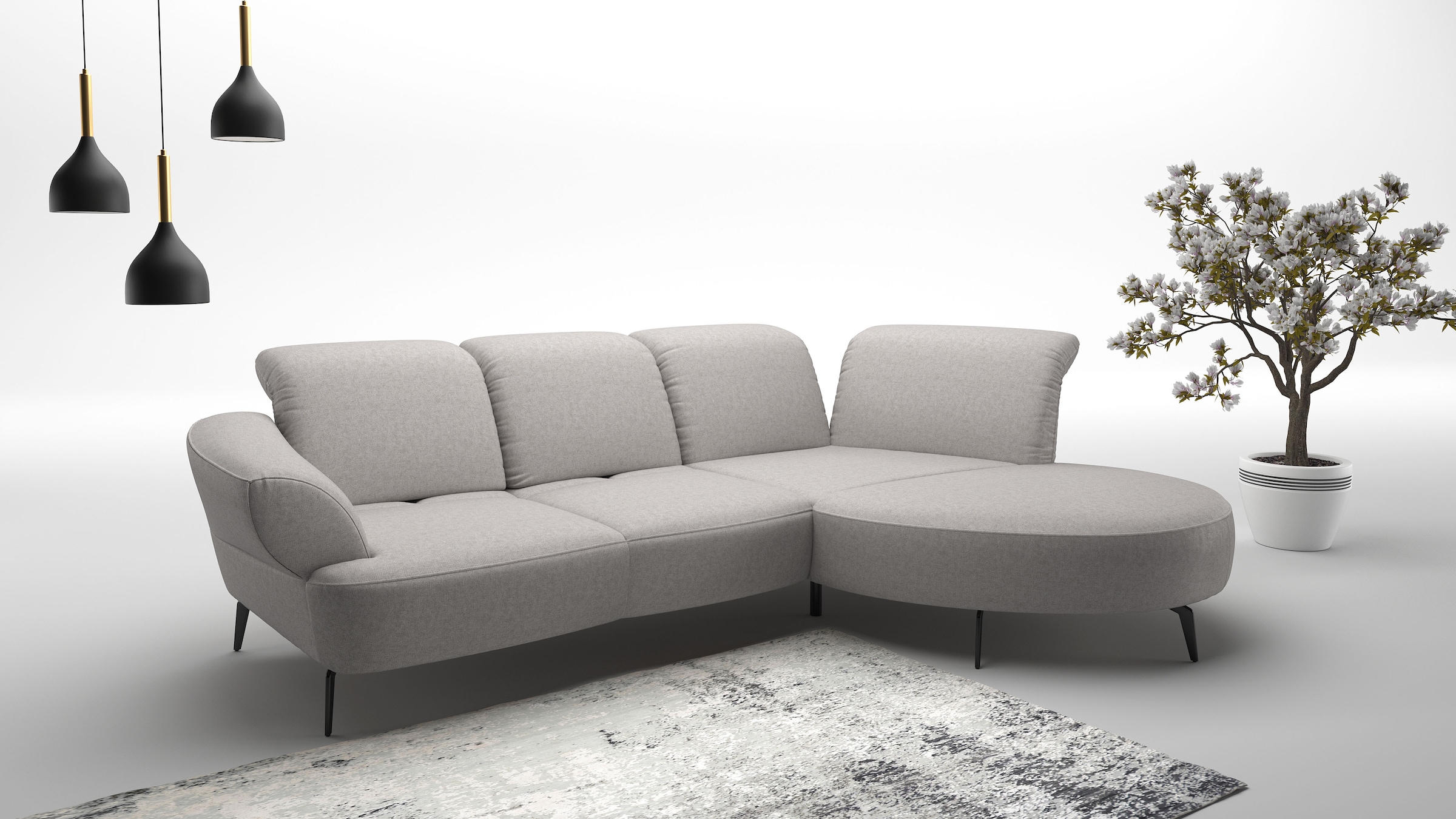 sit&more Ecksofa "Dance, L-Form, inkl. Sitztiefenverstellung", inkl. Click& günstig online kaufen
