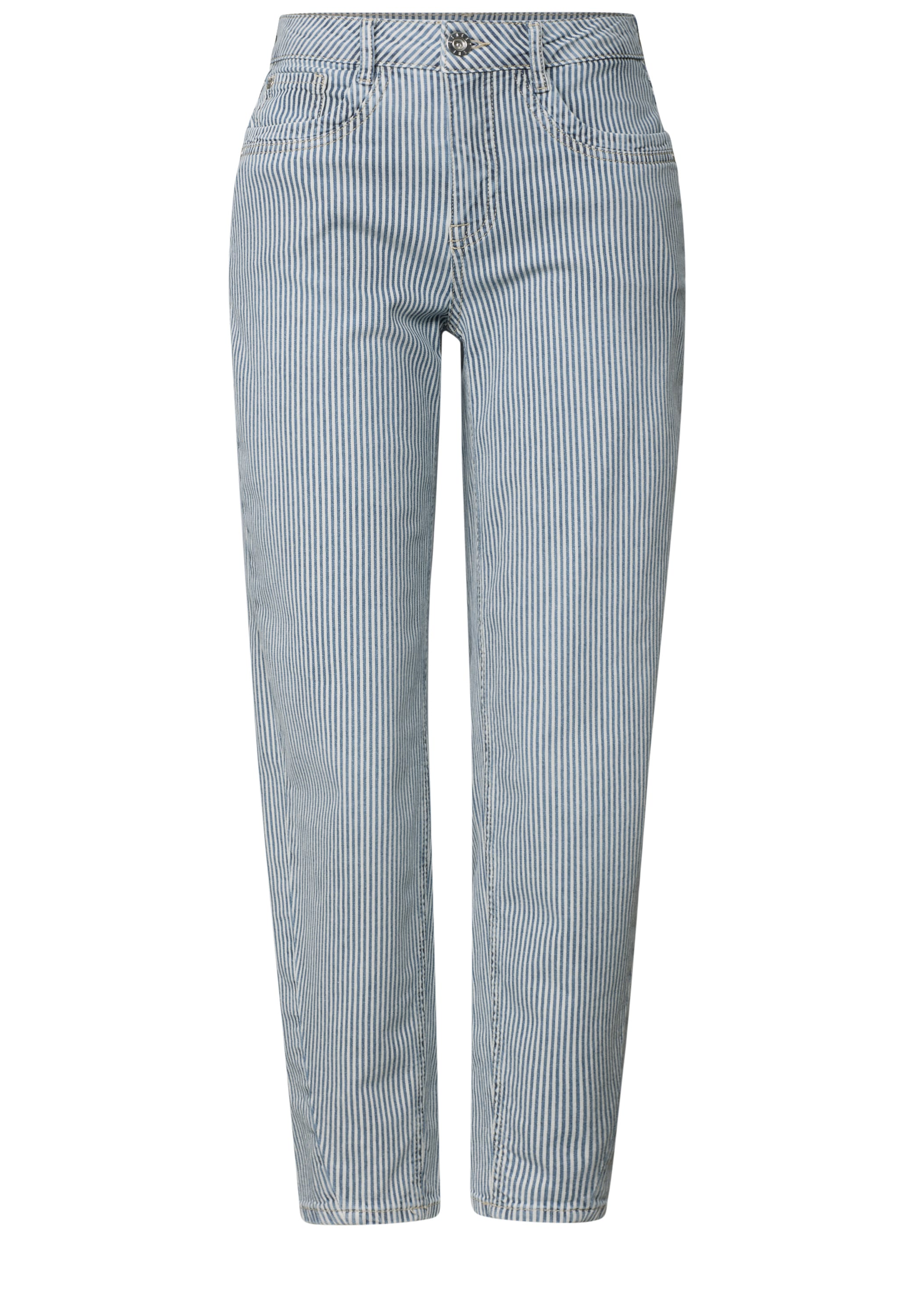 STREET ONE Comfort-fit-Jeans im Streifendesign