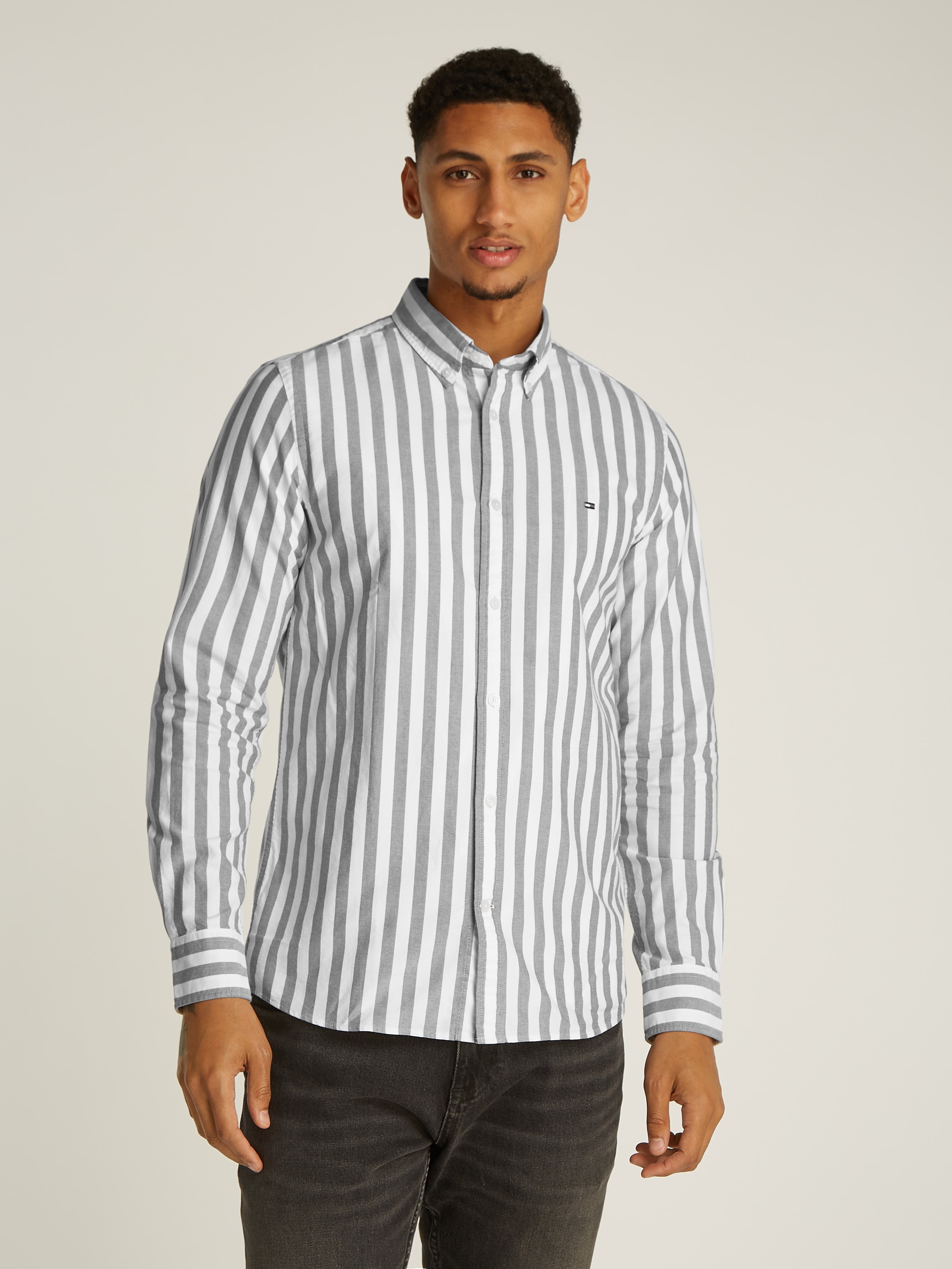 Tommy Hilfiger Businesshemd "OXFORD BOLD STRIPE Slim Fit SHIRT" günstig online kaufen