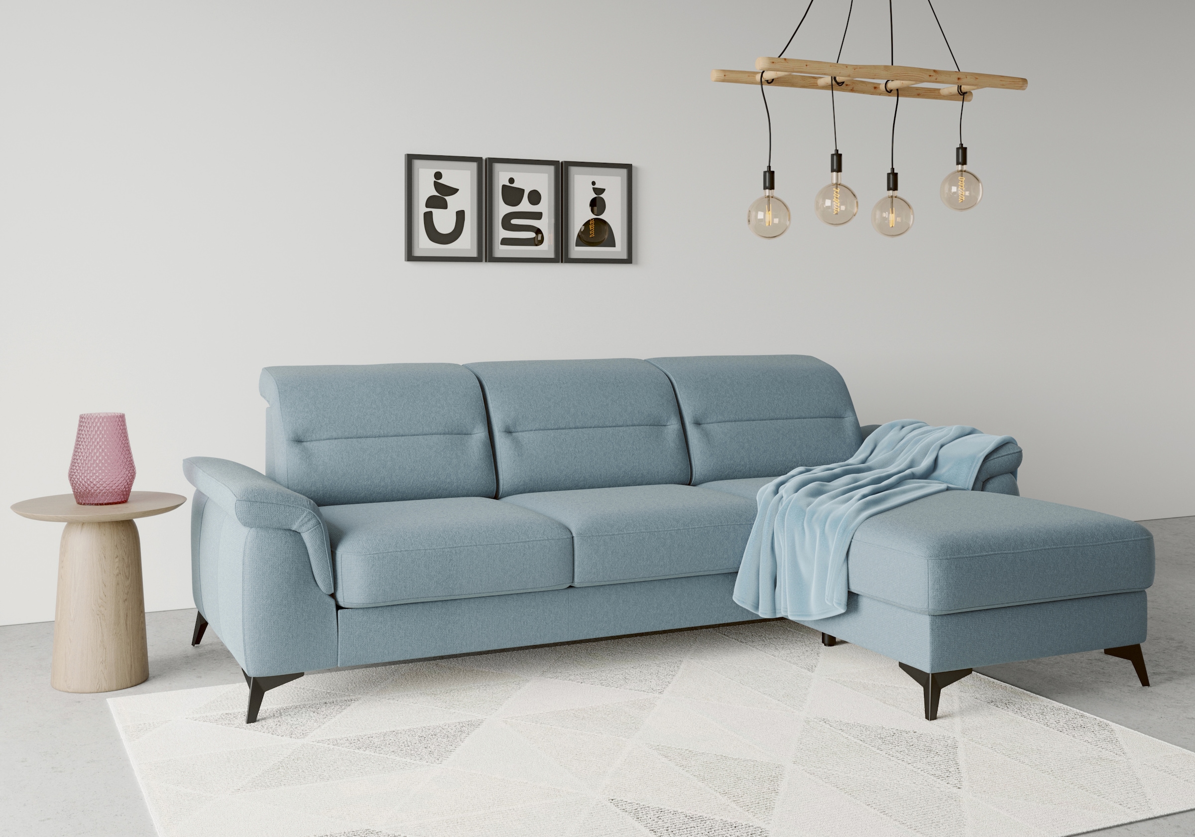 sit&more Ecksofa "Sinatra L-Form", mit Recamiere, optional mit Kopfteilvers günstig online kaufen