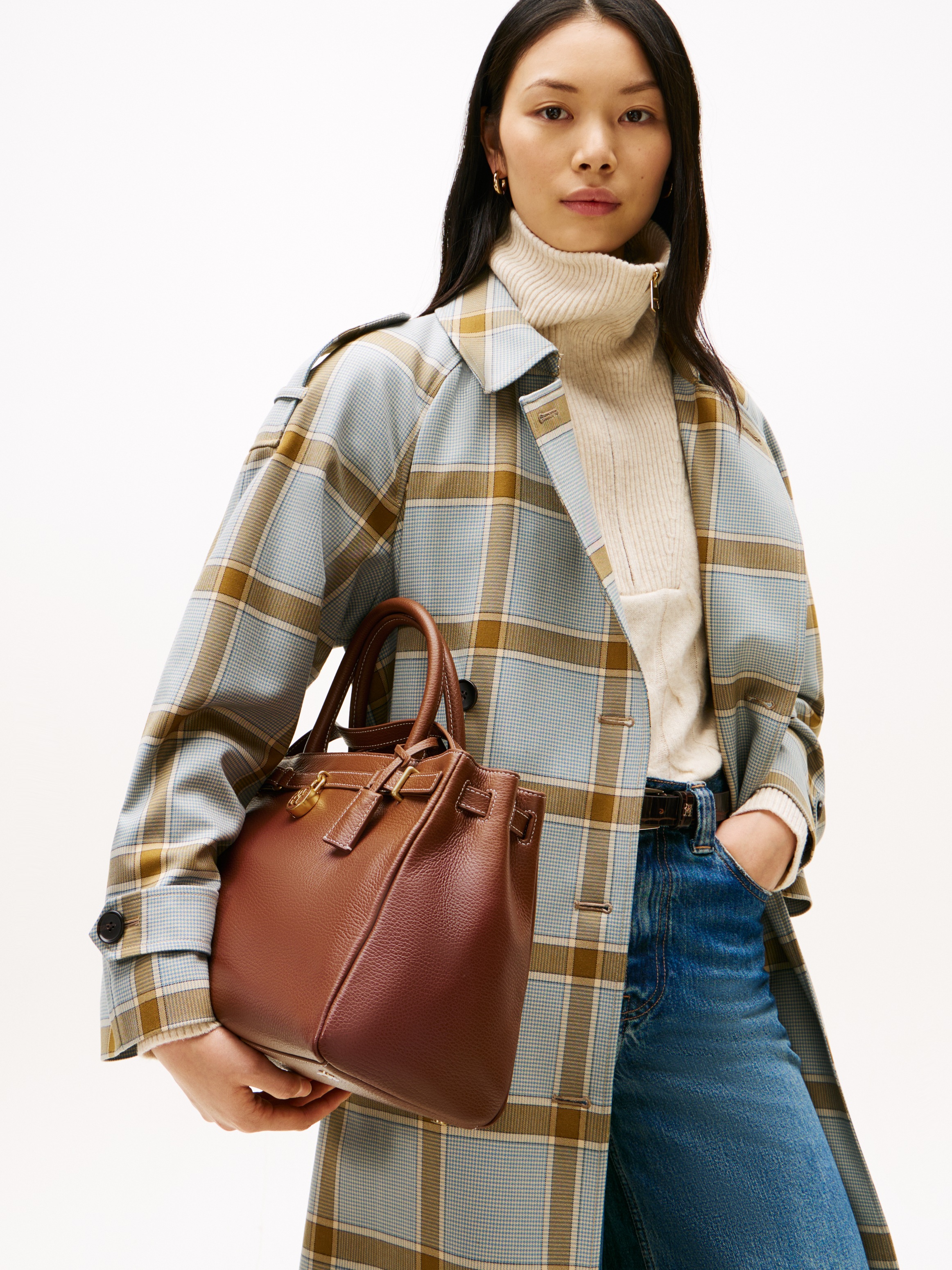 Tommy Hilfiger Tragetasche "AMERICAN ICON TOTE LEATHER", Damen Handtasche, günstig online kaufen