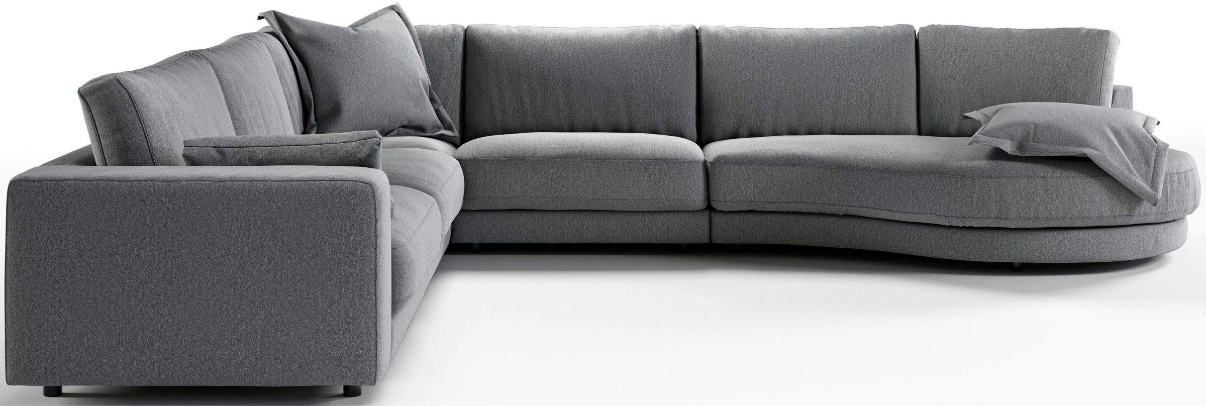 3C Candy Ecksofa »Enisa II, bequem und komfortabel, Mega Familiensofa, L-Form«, incl. 3 Flatterkissen, wahlweise mit Flecken-Schutz-Bezug Easy care