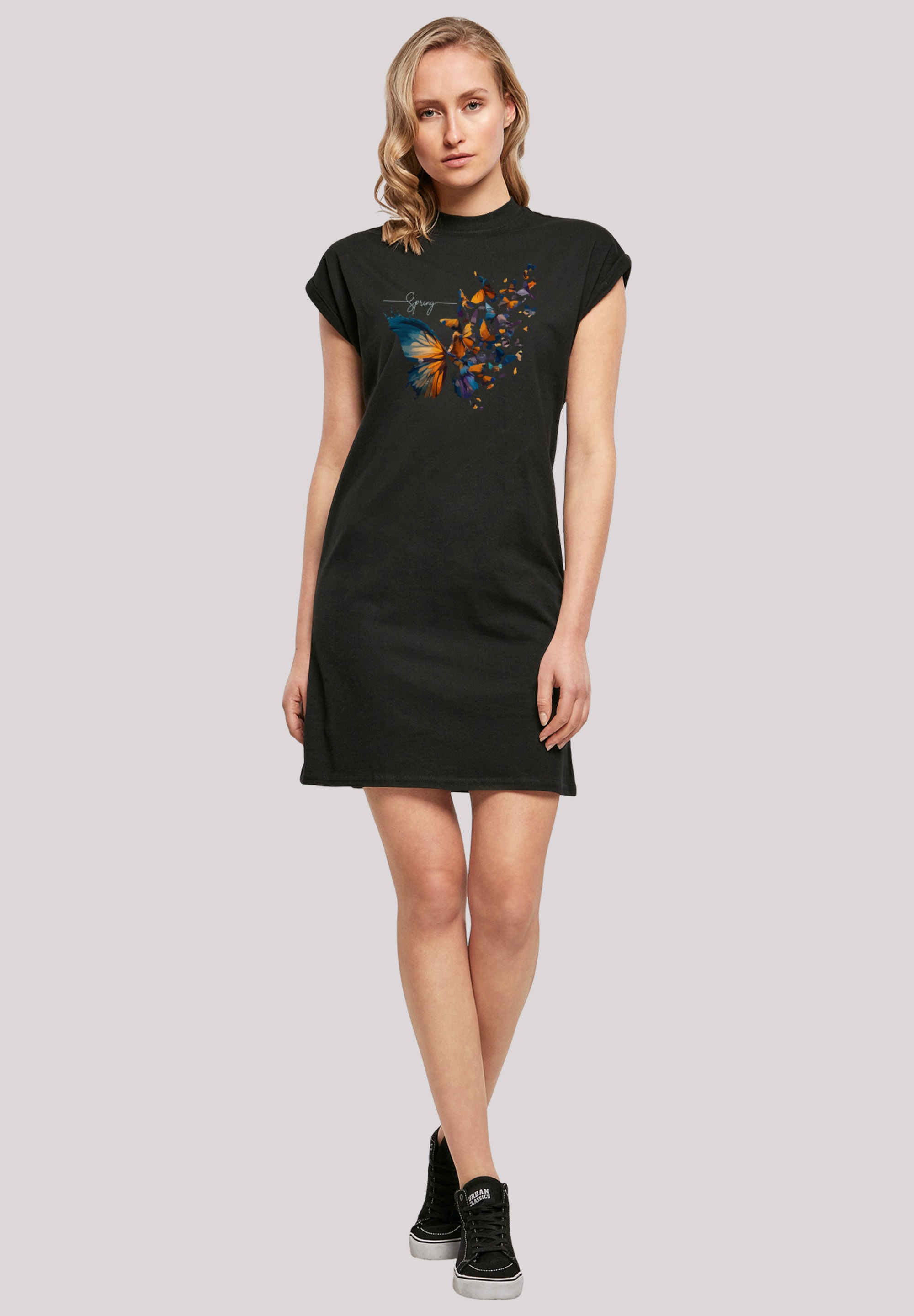 F4NT4STIC Shirtkleid »Schmetterling Frühling«, Print