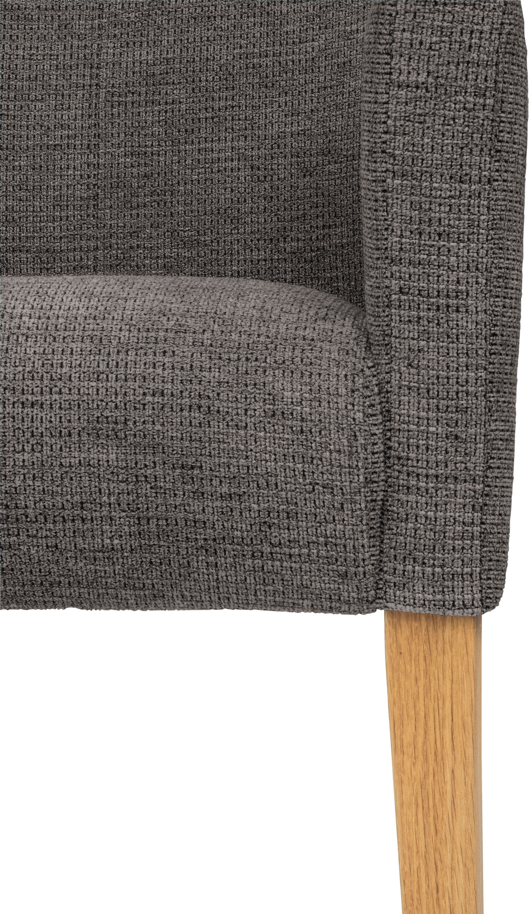 Home affaire Armlehnstuhl »King BESTSELLER!«, Struktur weich, Esszimmerstuhl mit bequemer Polsterung, Esszimmersessel mit Armlehnen