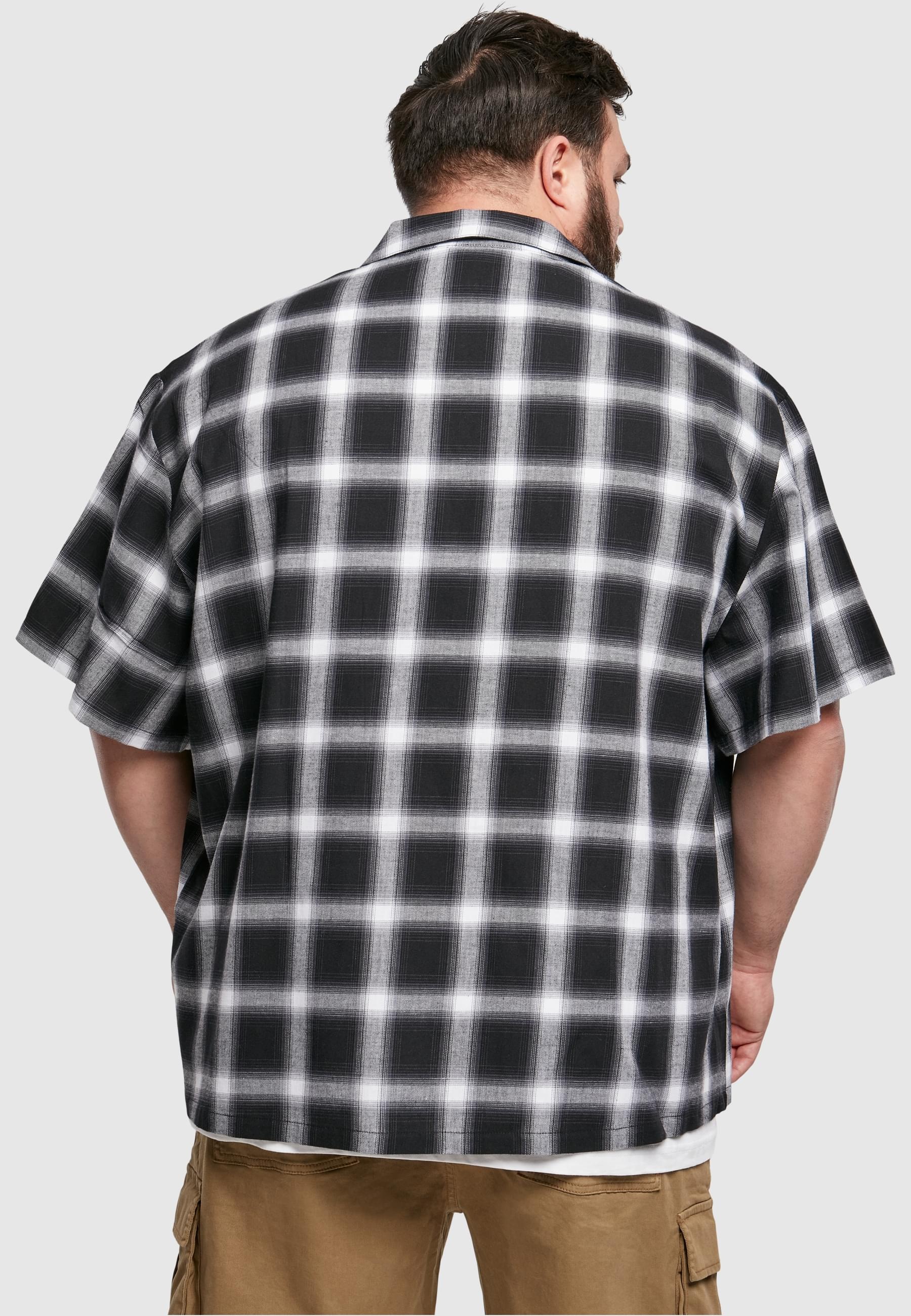 URBAN CLASSICS Langarmhemd »Urban Classics Herren Loose Checked Resort Shirt«, (1 tlg.)